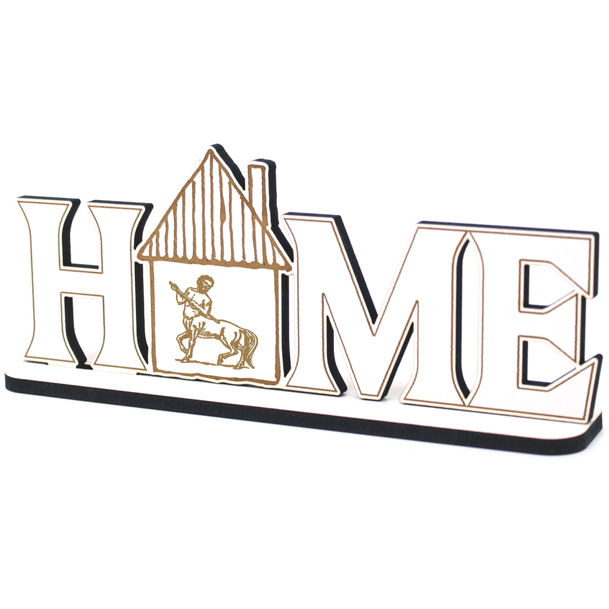 Deko Home Aufsteller Holz - Kentaur - 28x12 cm Holzdeko