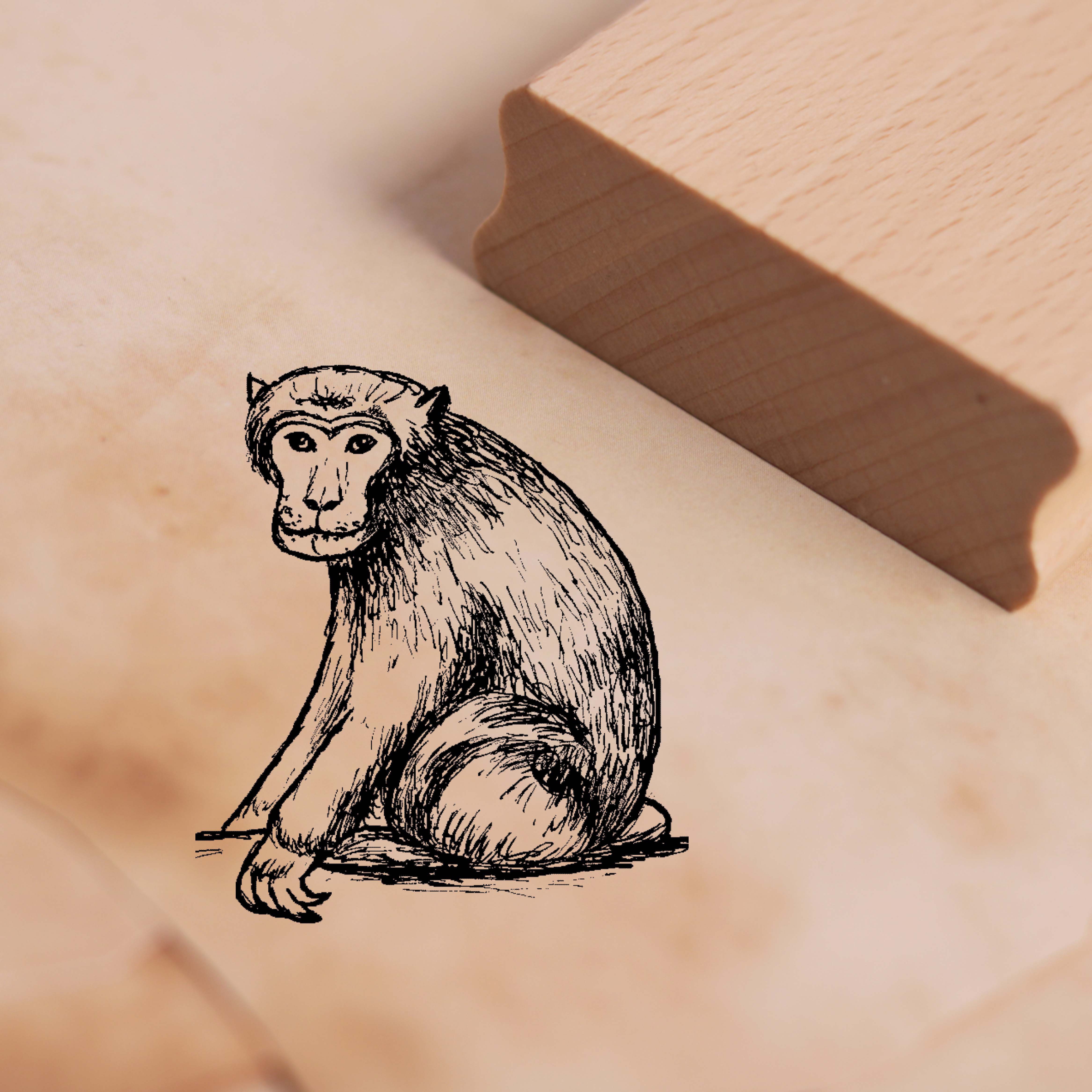 Motivstempel Affe Stempel 33mm x 38mm