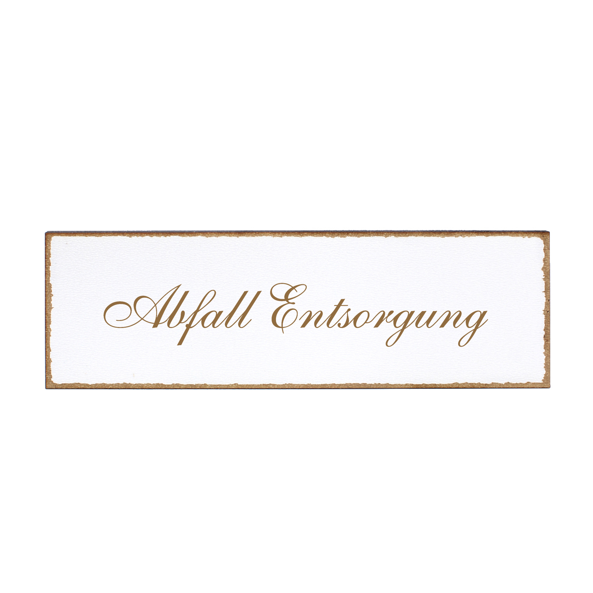 Deko Türschild - Abfall Entsorgung - Schild 150 x 50 mm - Schilder Türschilder