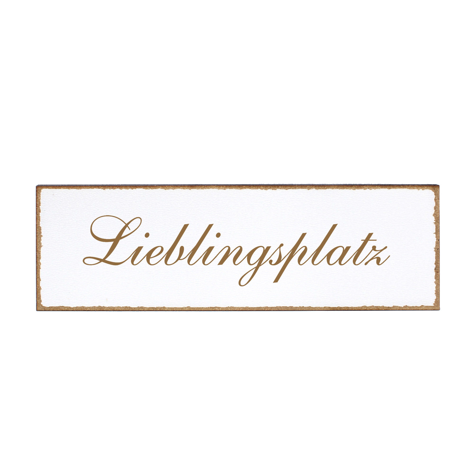 Deko Türschild - Lieblingsplatz - Schild 150 x 50 mm - Schilder Türschilder