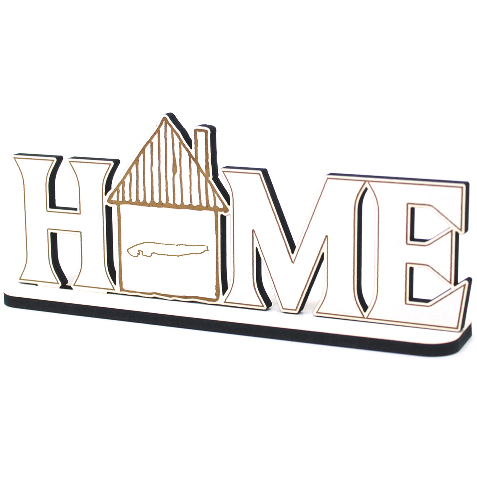 Deko Home Aufsteller Holz - Insel Norderney - 28x12 cm Holzdeko