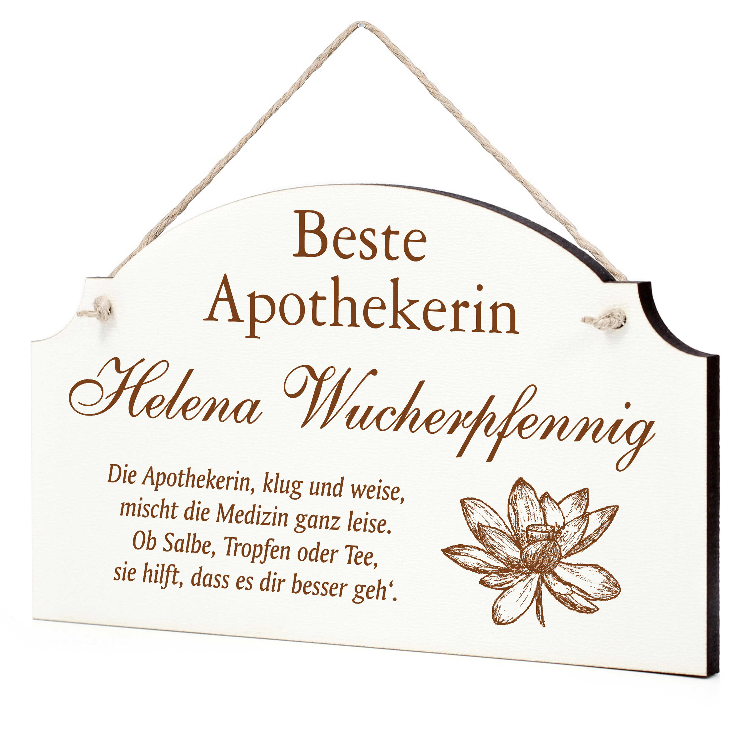 Schild Bester Apotheker Beste Apothekerin Geschenk - lustige Geschenke in 3 Größen