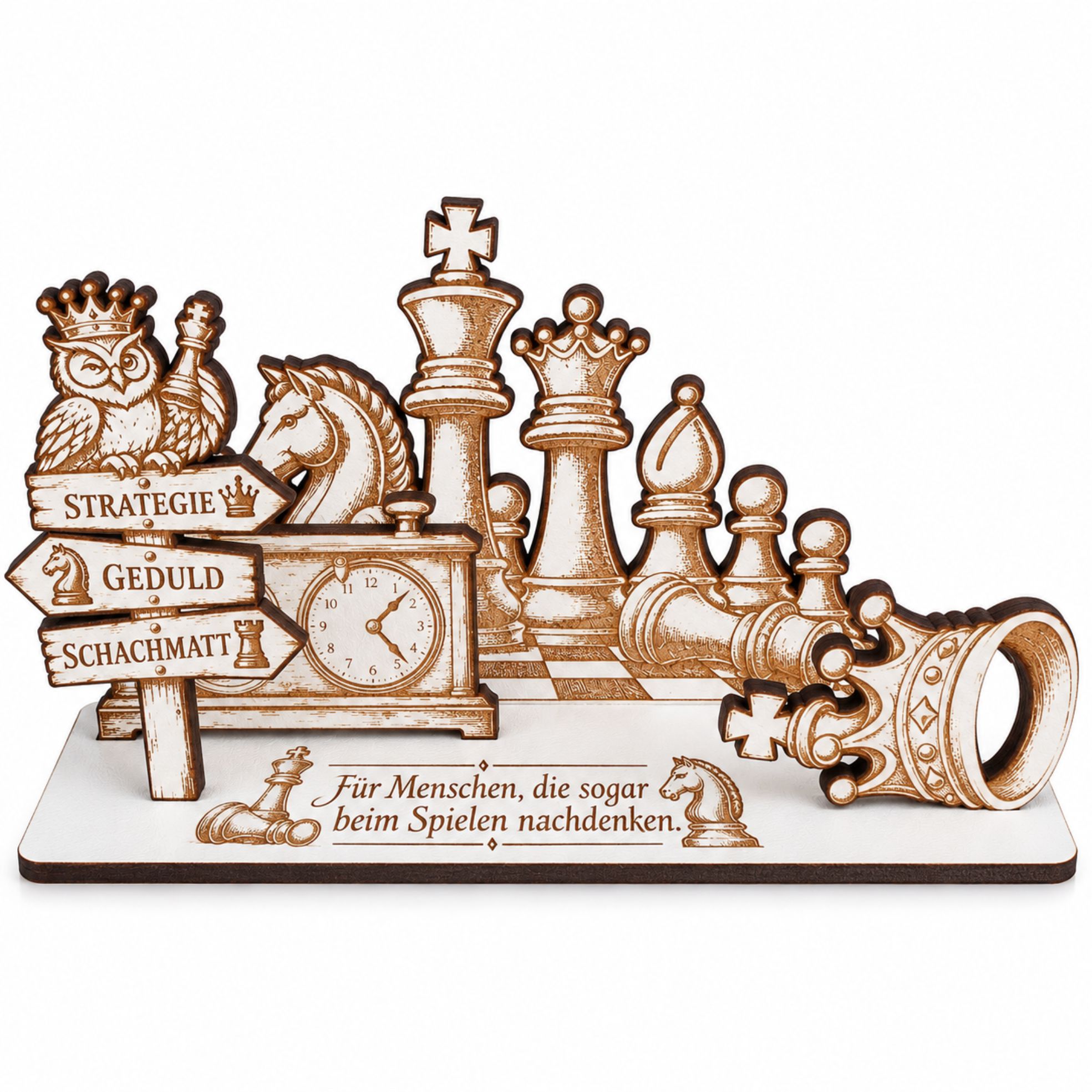 Schach Geldgeschenk Geschenk für Schachspieler 14x7cm