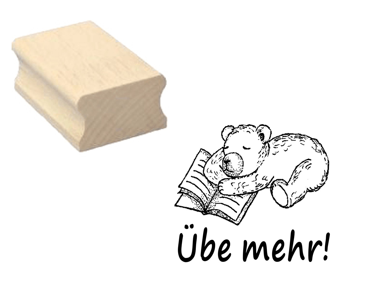Lehrerstempel « Übe mehr!»