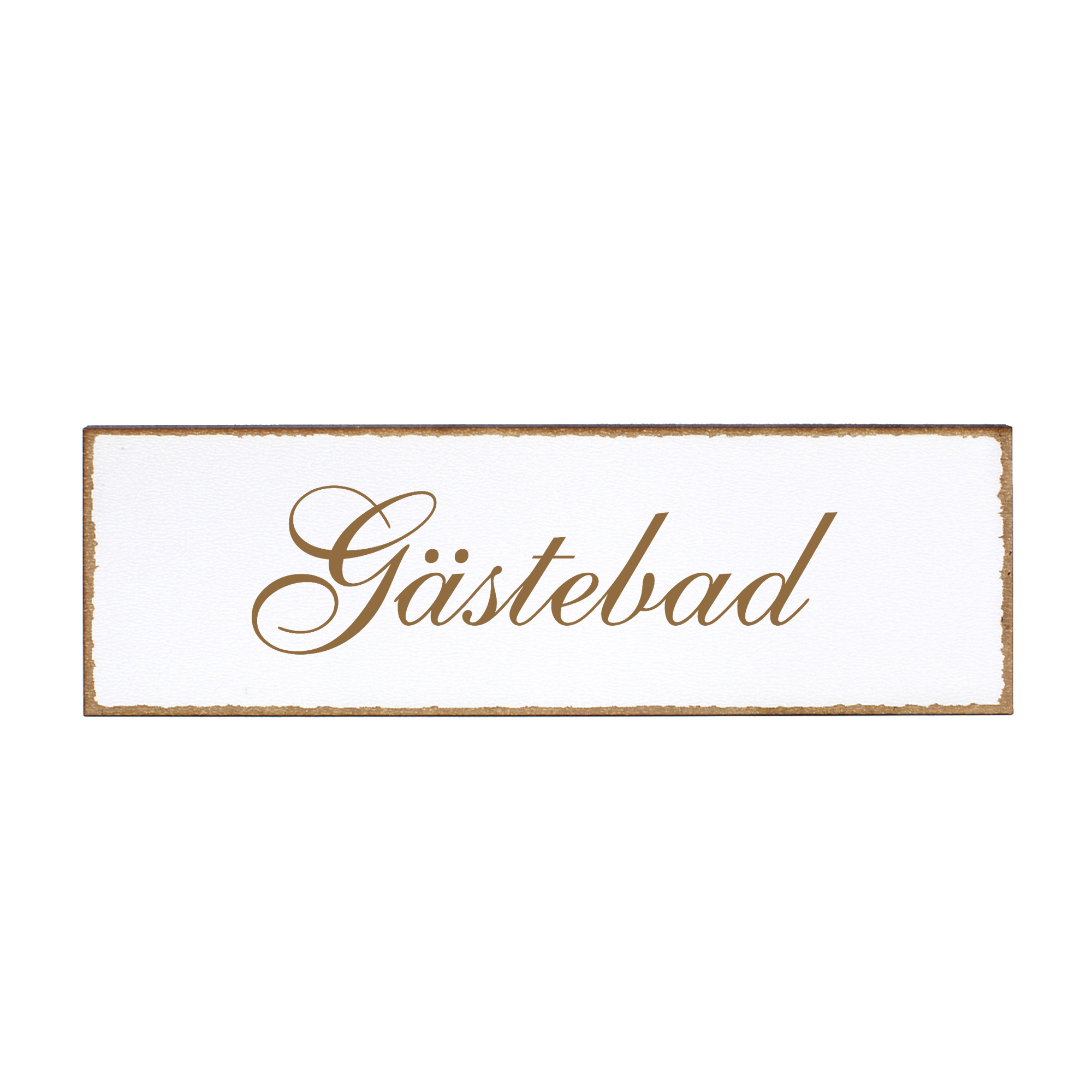 Deko Türschild - Gästebad - Schild 150 x 50 mm - Schilder Türschilder