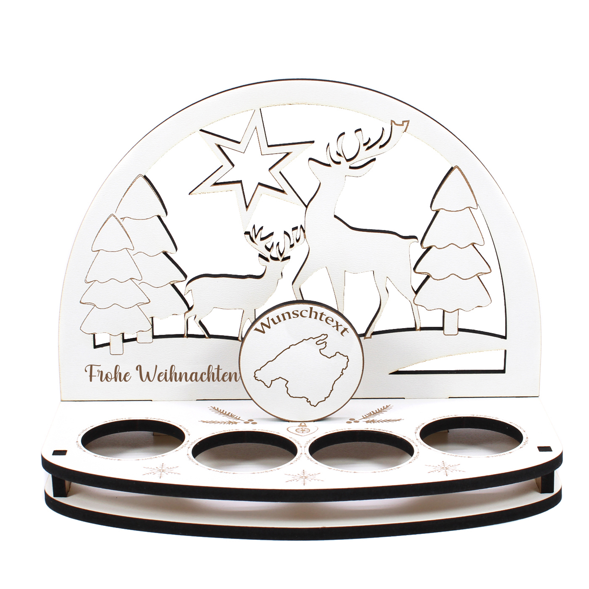 Deko Schwibbogen Insel Mallorca Teelichthalter personalisiert Weihnachten Weihnachtsdekoration
