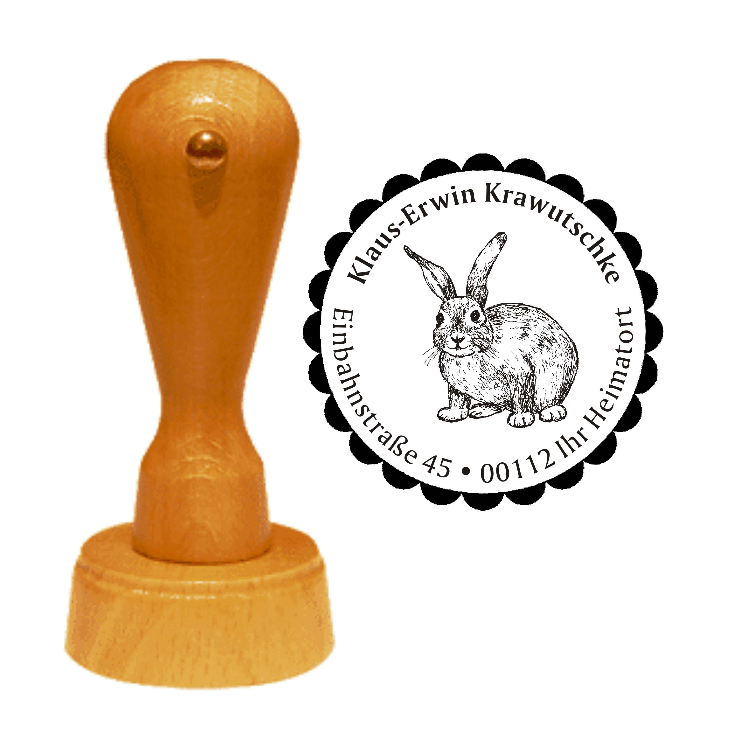 Adressenstempel « KANINCHEN »