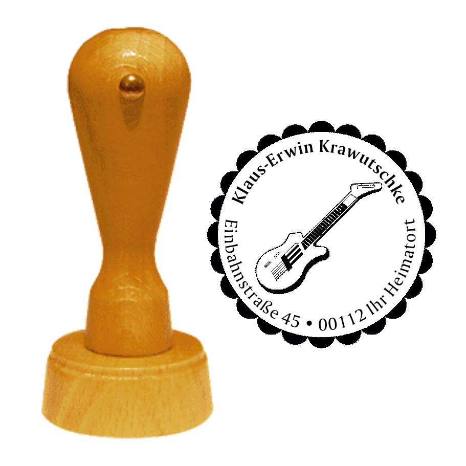 Adressenstempel « E-GITARRE 02 »