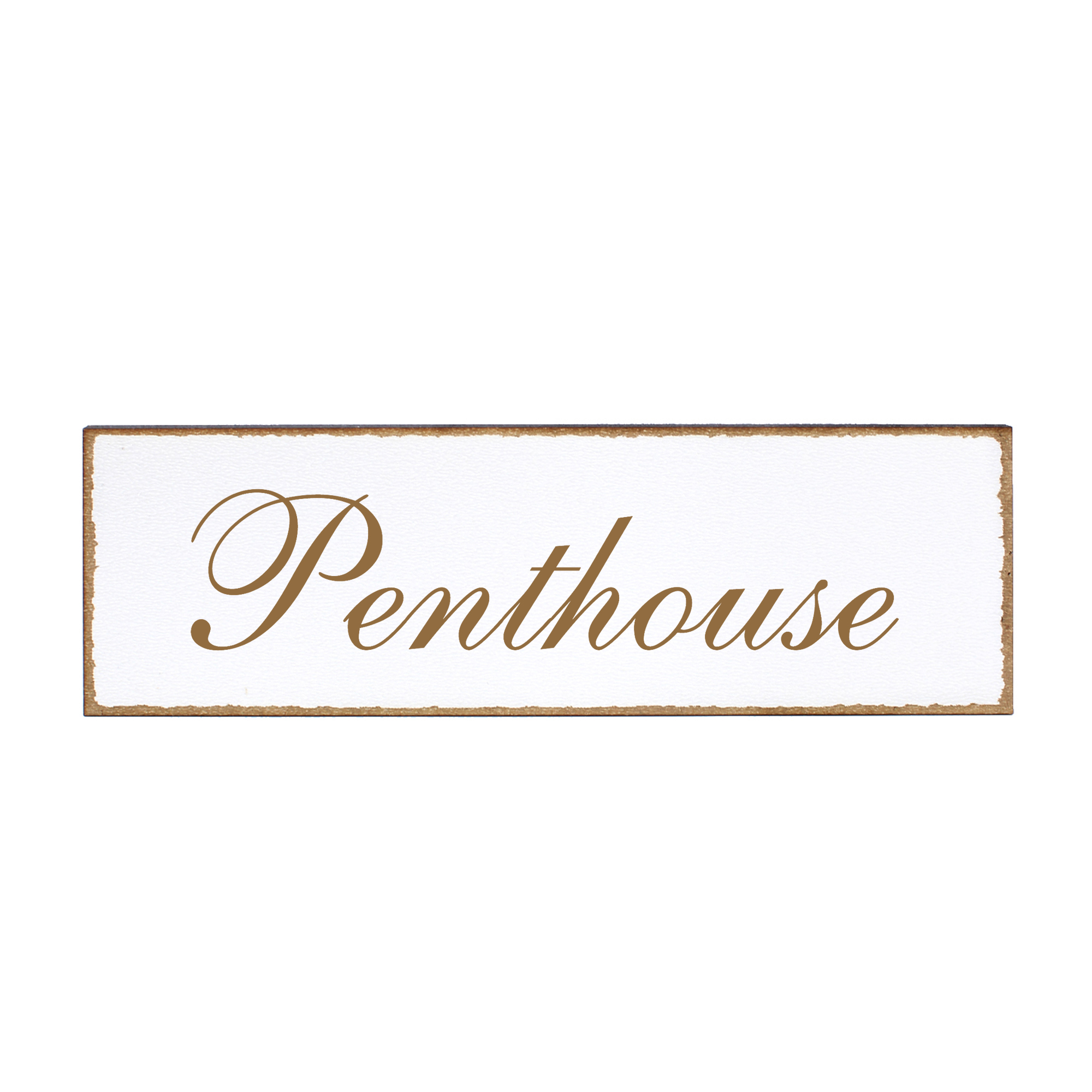 Deko Türschild - Penthouse - Schild 150 x 50 mm - Schilder Türschilder