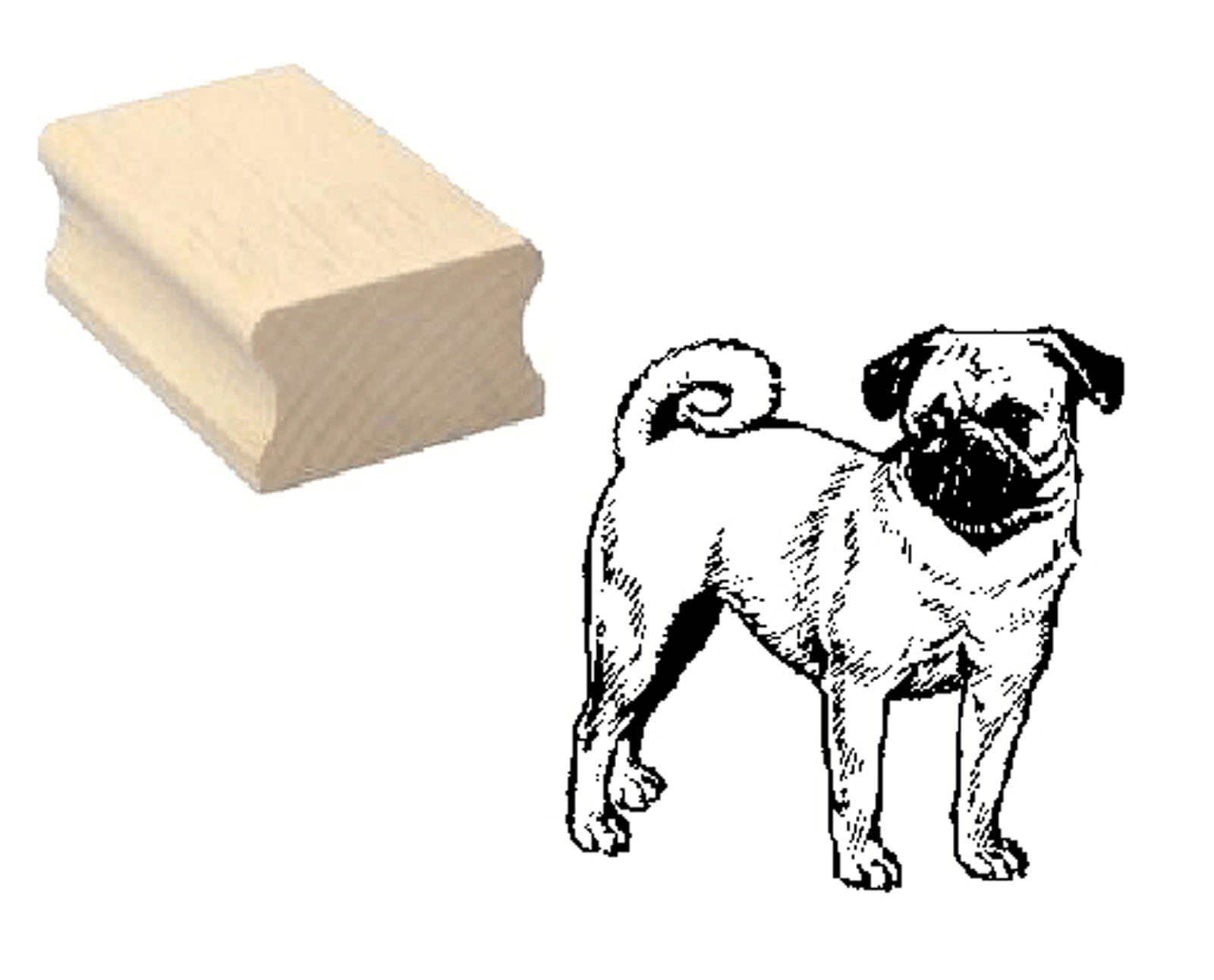 Motivstempel « MOPS » Hund