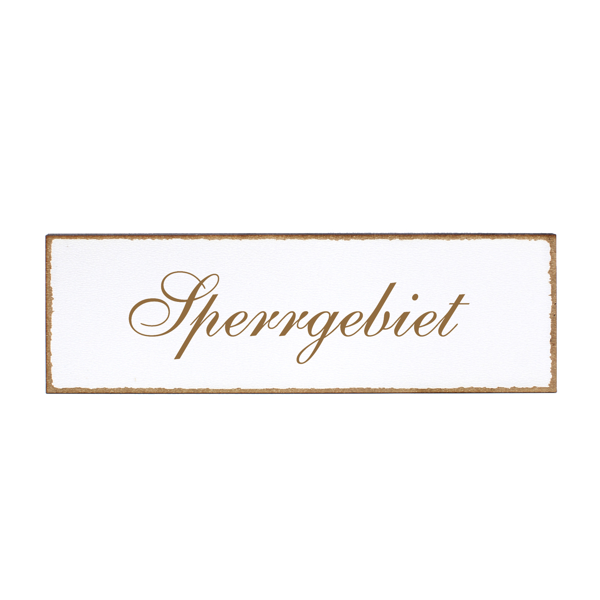 Deko Türschild - Sperrgebiet - Schild 150 x 50 mm - Schilder Türschilder
