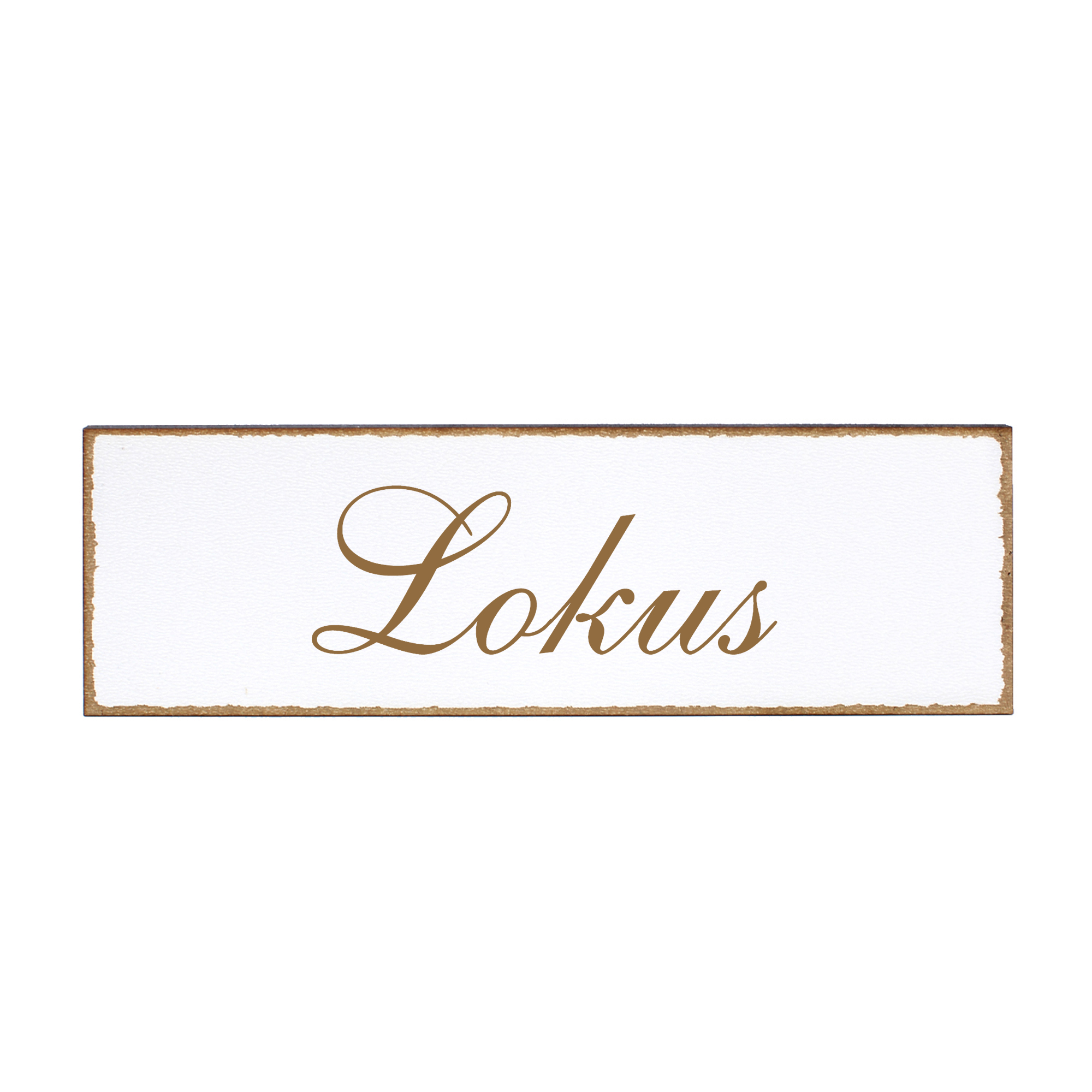 Deko Türschild - Lokus - Schild 150 x 50 mm - Schilder Türschilder