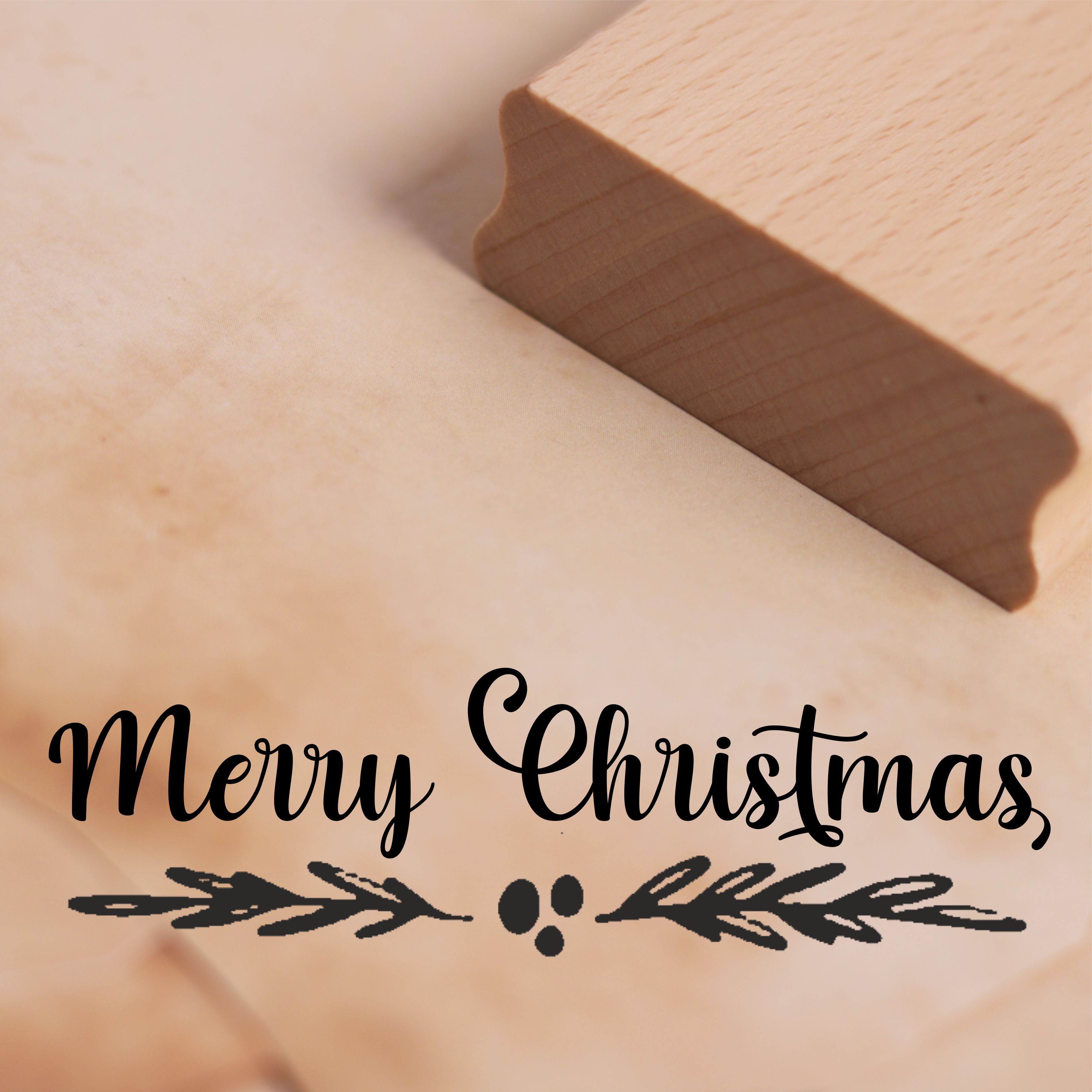 Motivstempel Merry Christmas Stempel 68 x 20 mm