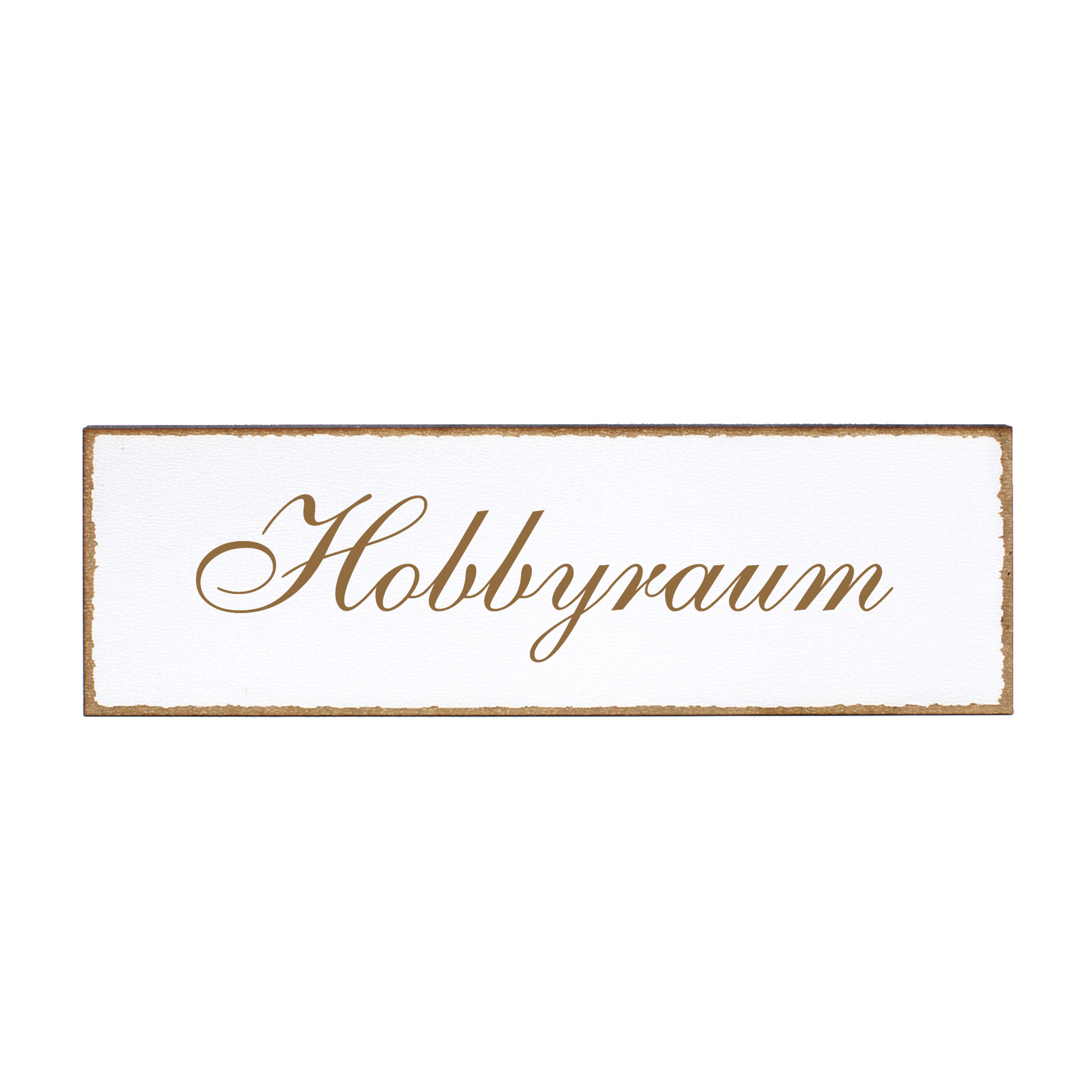 Deko Türschild - Hobbyraum - Schild 150 x 50 mm - Schilder Türschilder