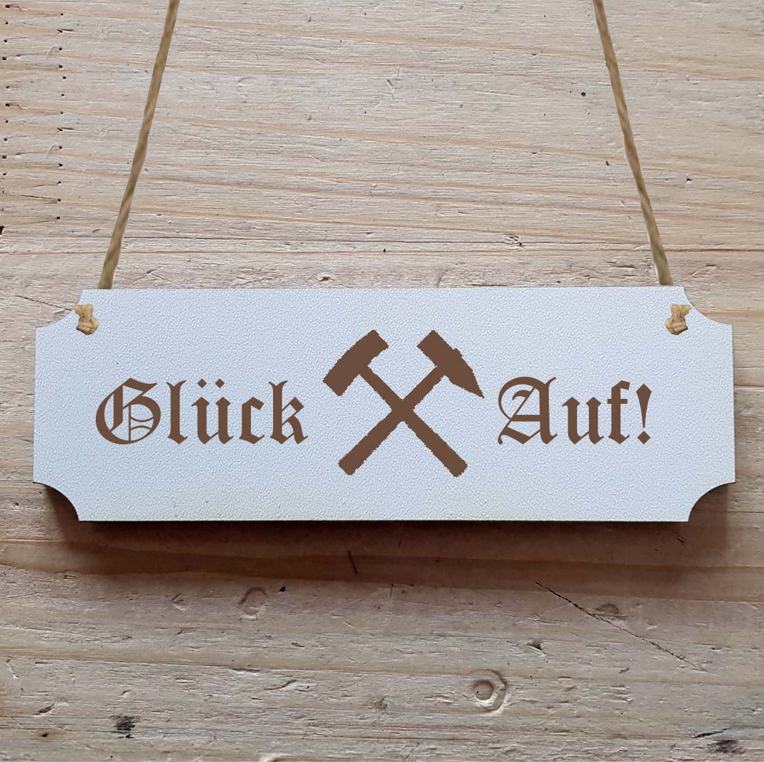 Dekoschild « Glück auf! »