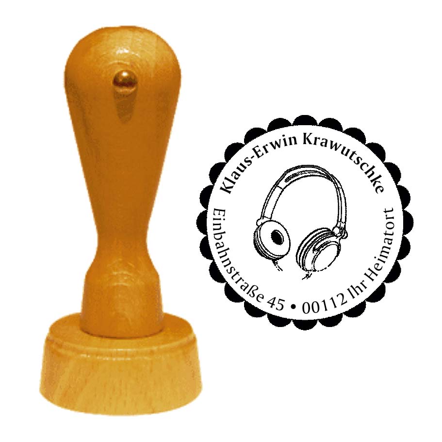 Adressenstempel « KOPFHÖRER »