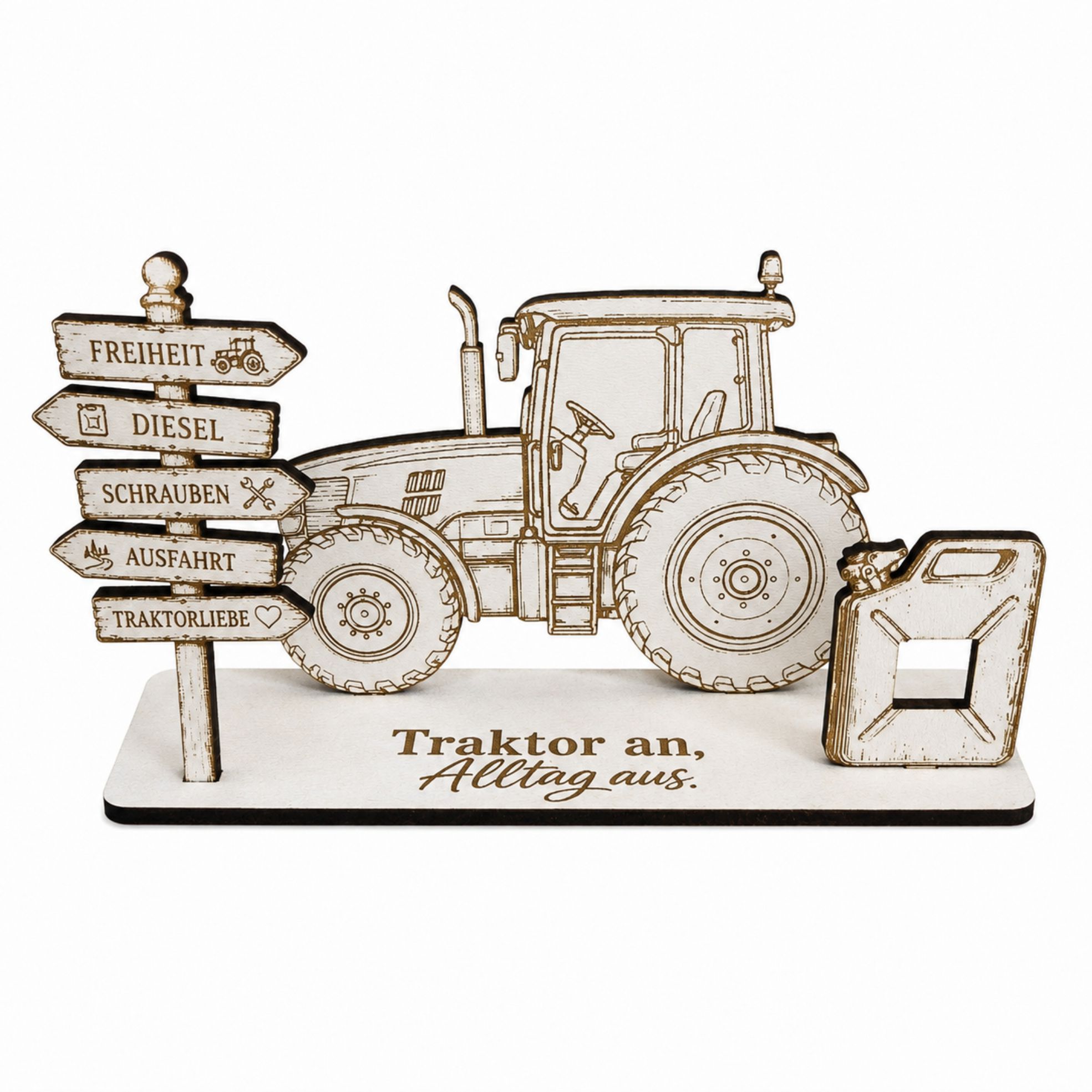 Traktor Geldgeschenk - Geschenk für Treckerfans 14 x 8 cm