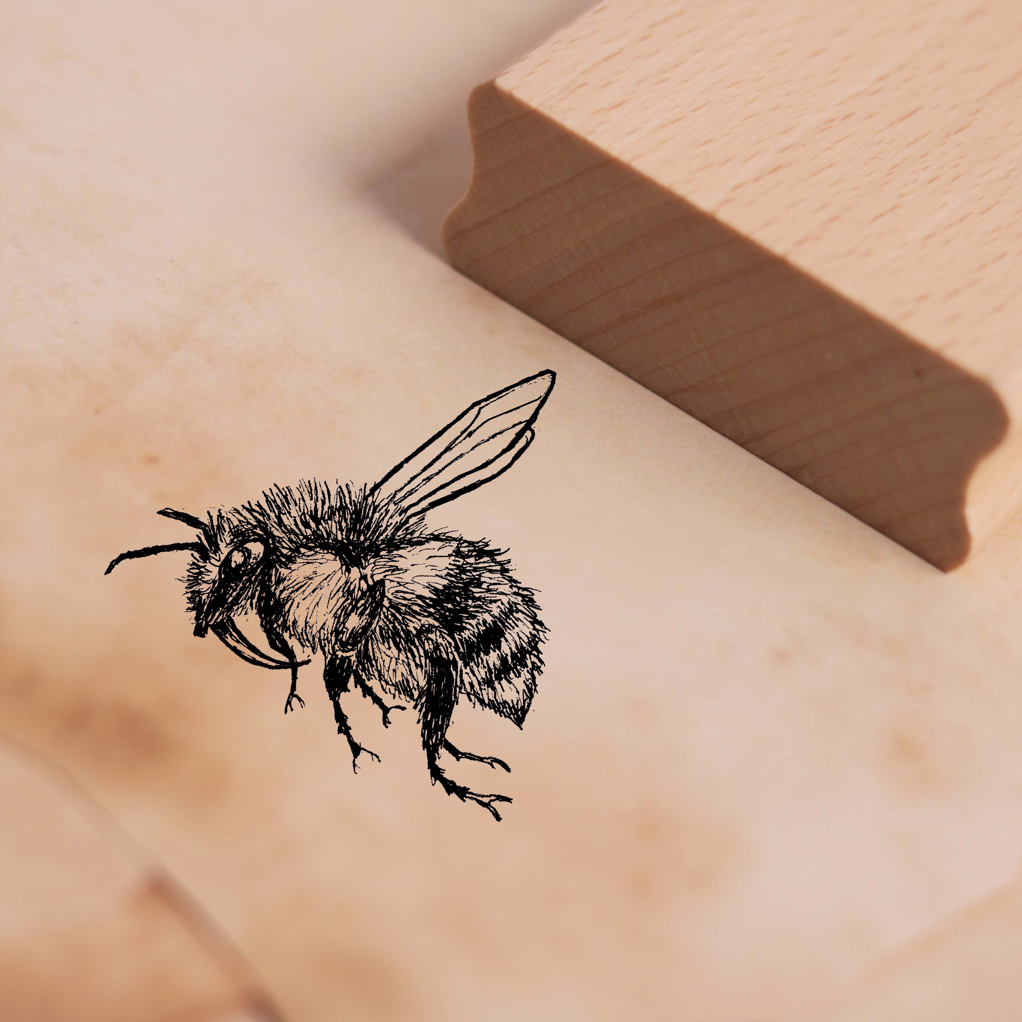 Motivstempel Hummel fliegt - Stempel 38 x 38 mm