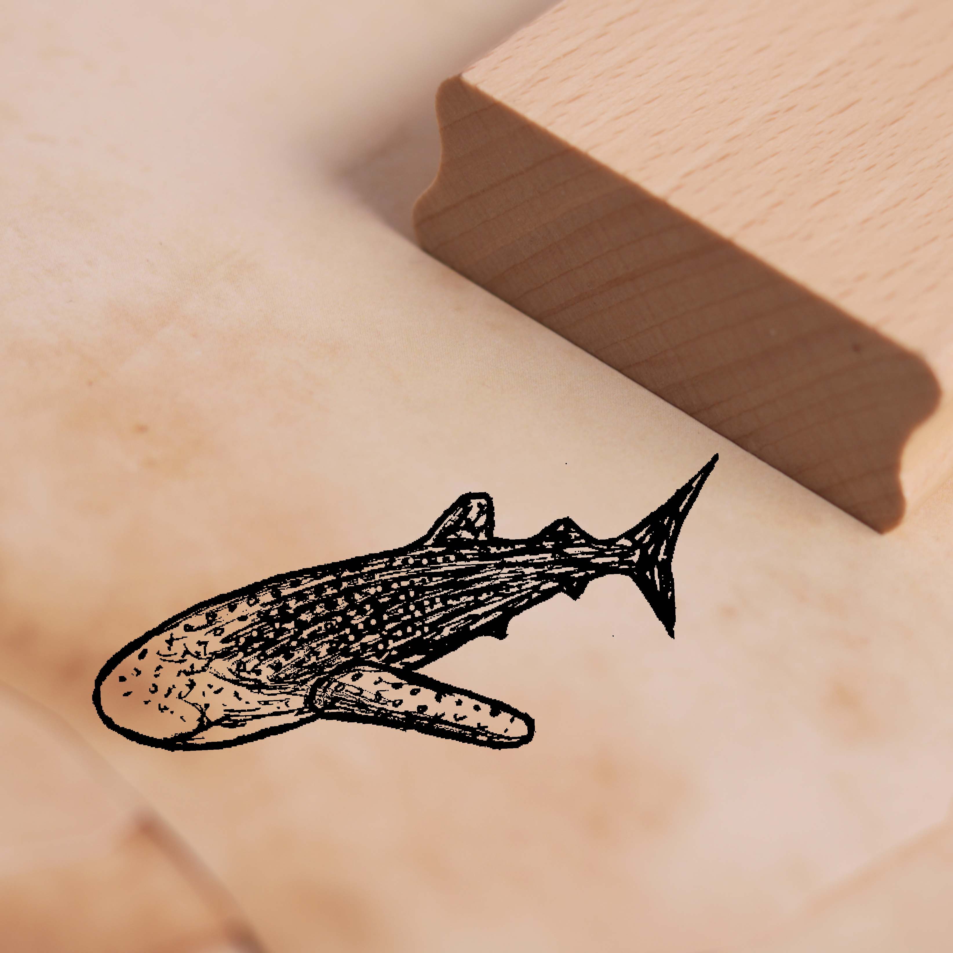Motivstempel Walhai - Stempel 58 x 28 mm
