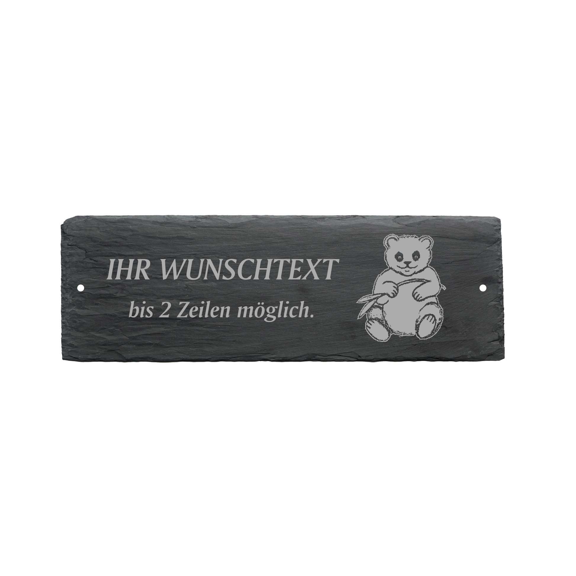 Türschild « COOLER KOALA » ca. 22 x 8 cm - aus Schiefer