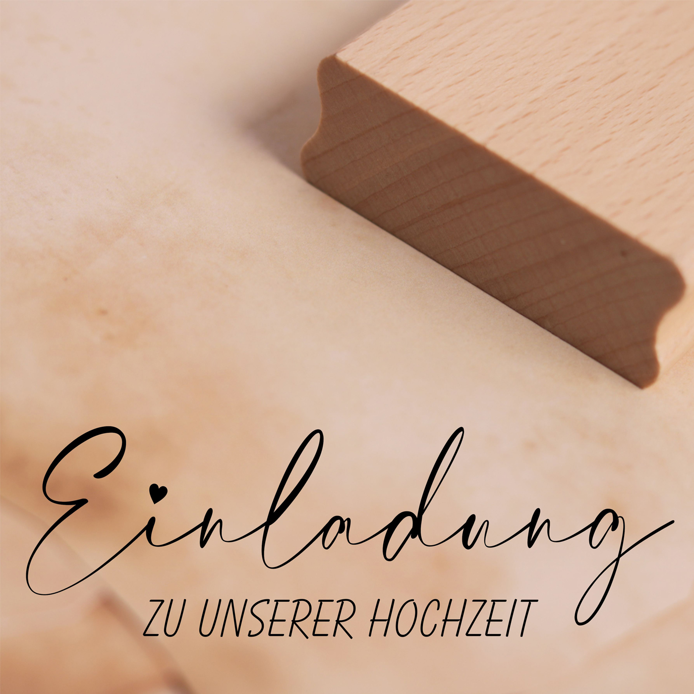 Motivstempel Einladung zu unserer Hochzeit Stempel 68 x 23 mm