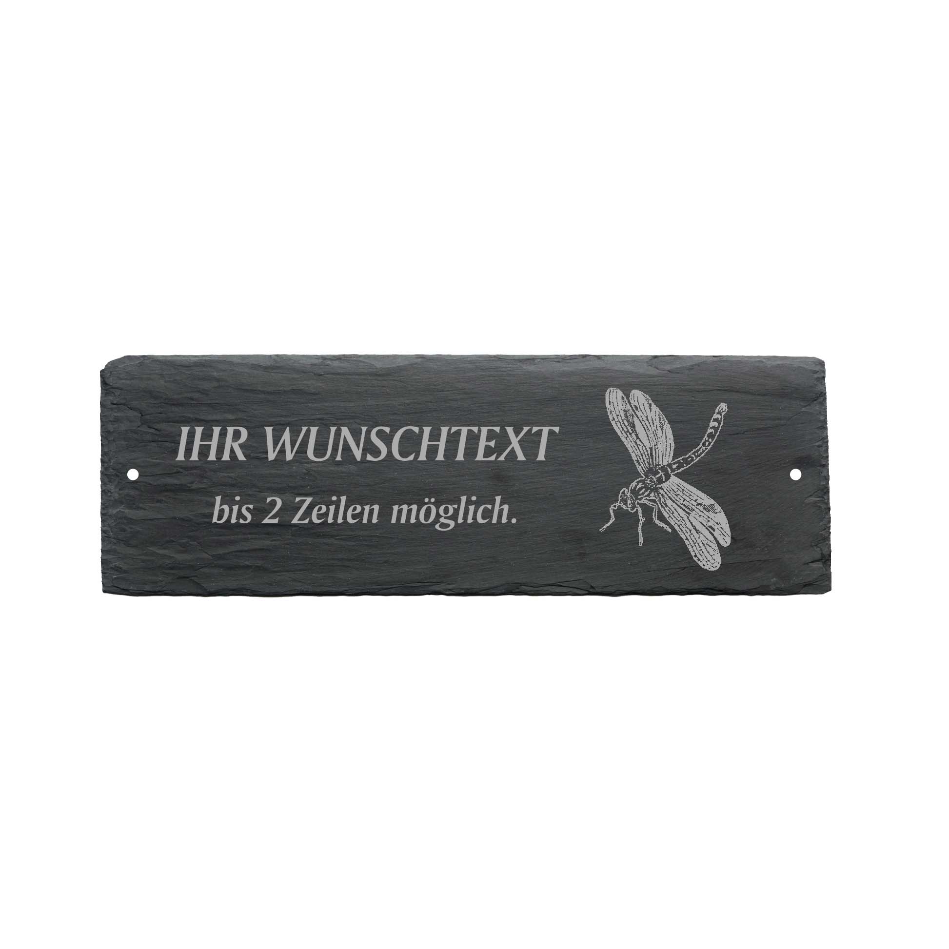 Türschild « LIBELLE » ca. 22 x 8 cm - aus Schiefer