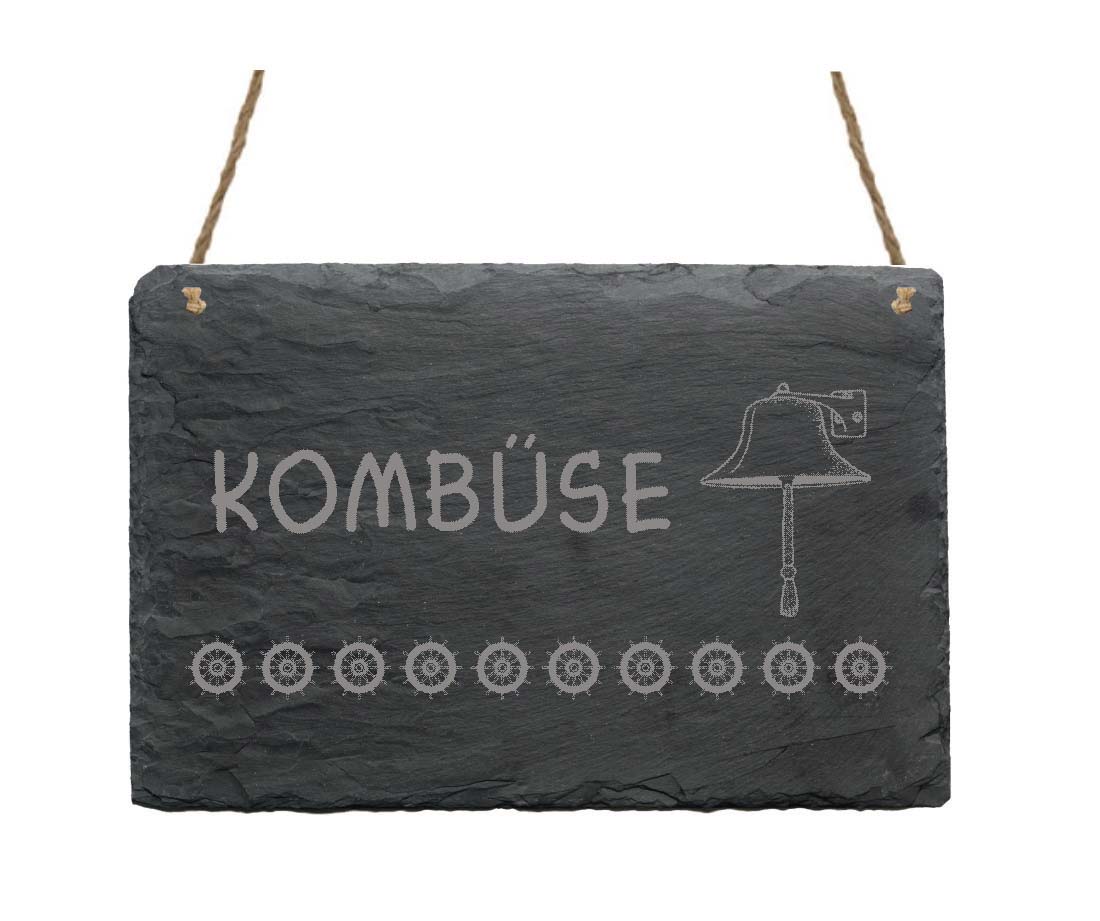 Schiefertafel « Kombüse »