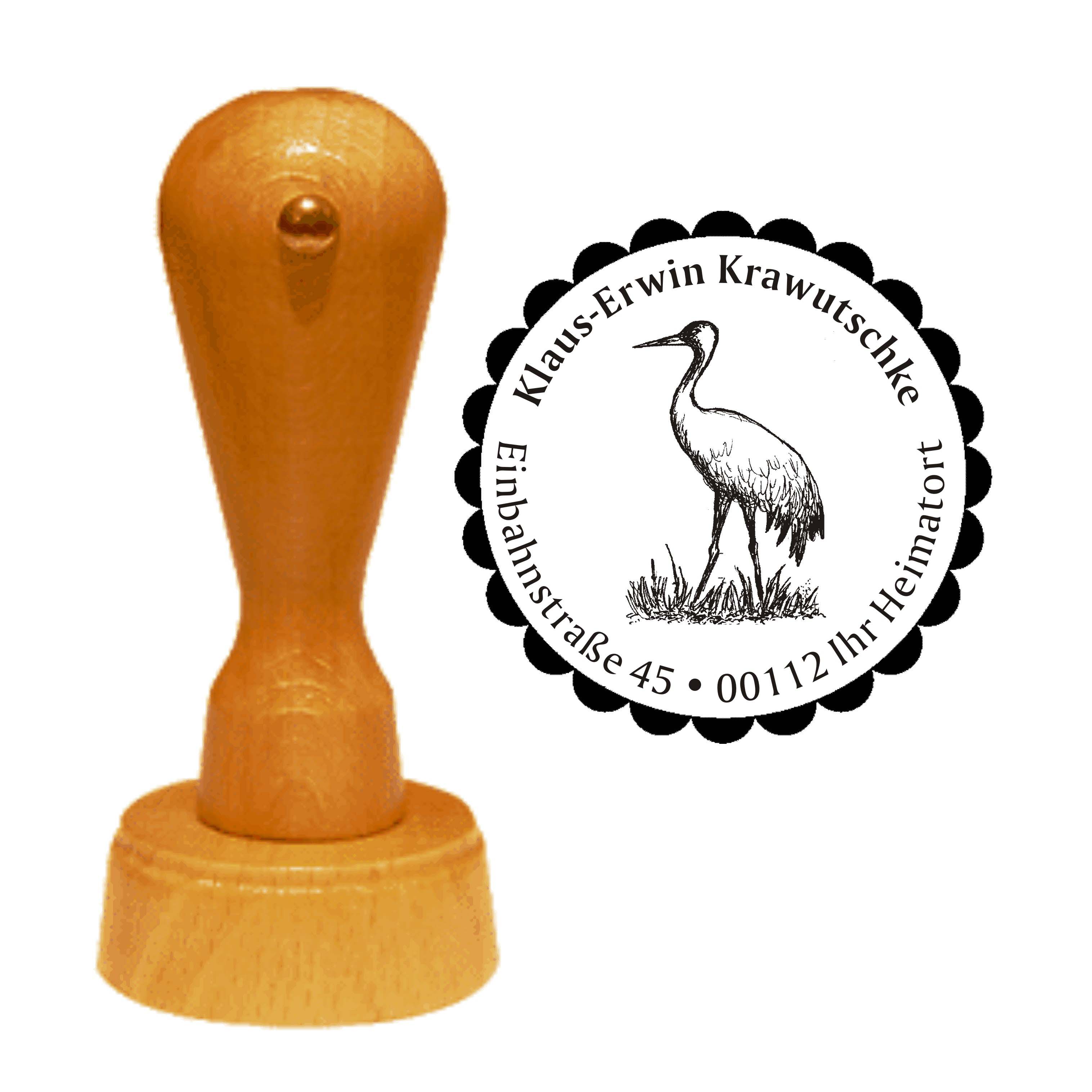 Adressenstempel « KRANICH 02 »