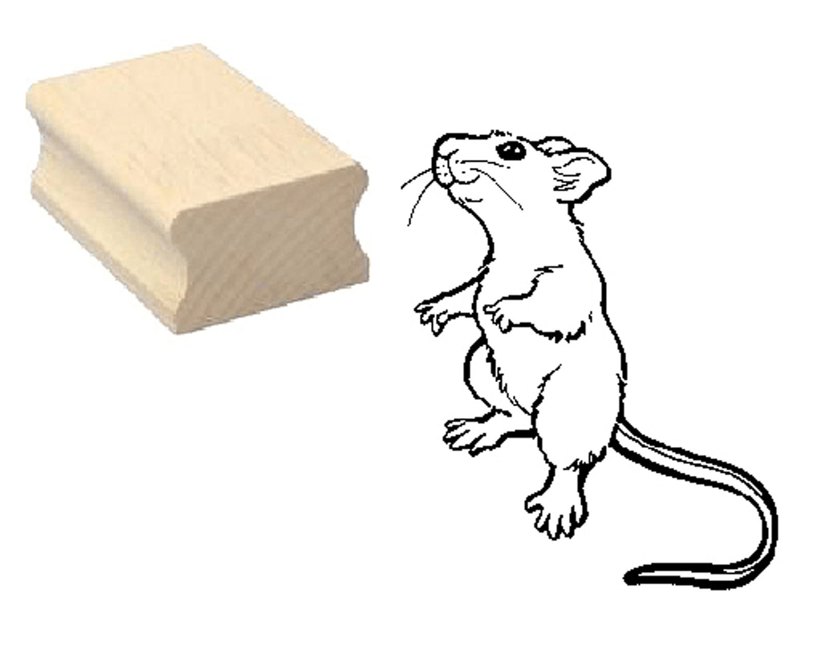 Motivstempel « Stehende Maus  »