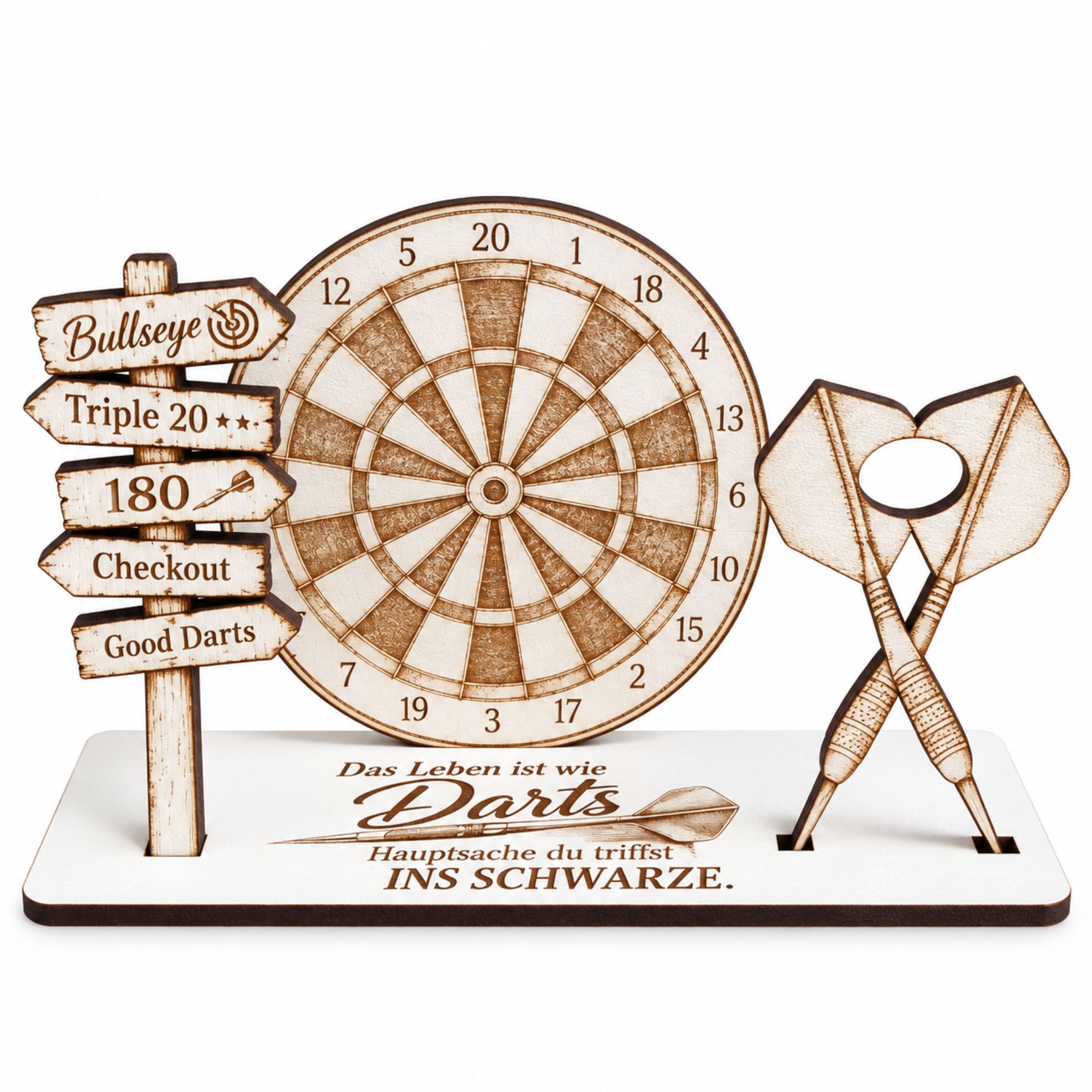 Dart Geldgeschenk Geschenkidee für Dartspieler 14x9cm