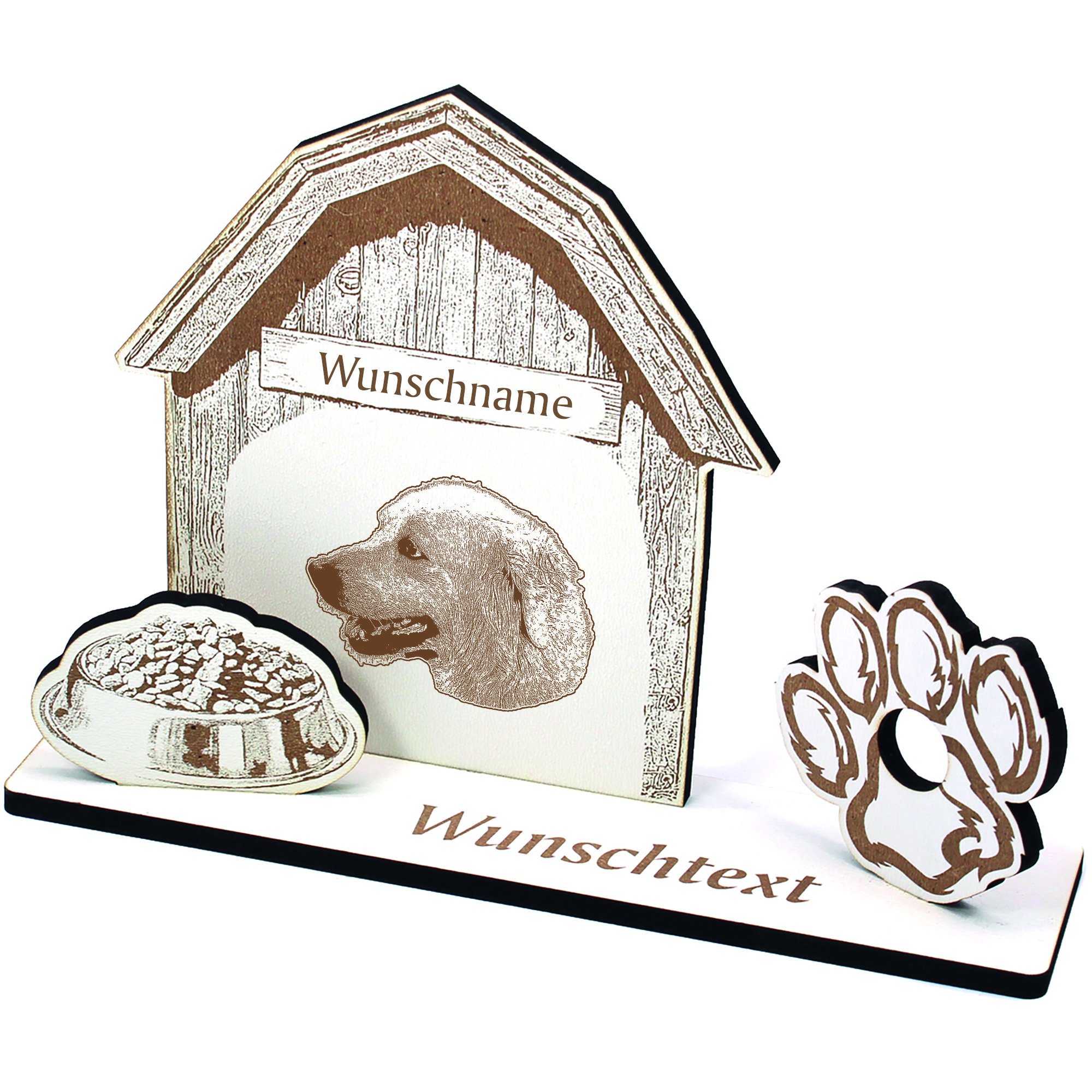 Geldgeschenk Hund Pyrenäenberghund  - personalisiert 20x14cm