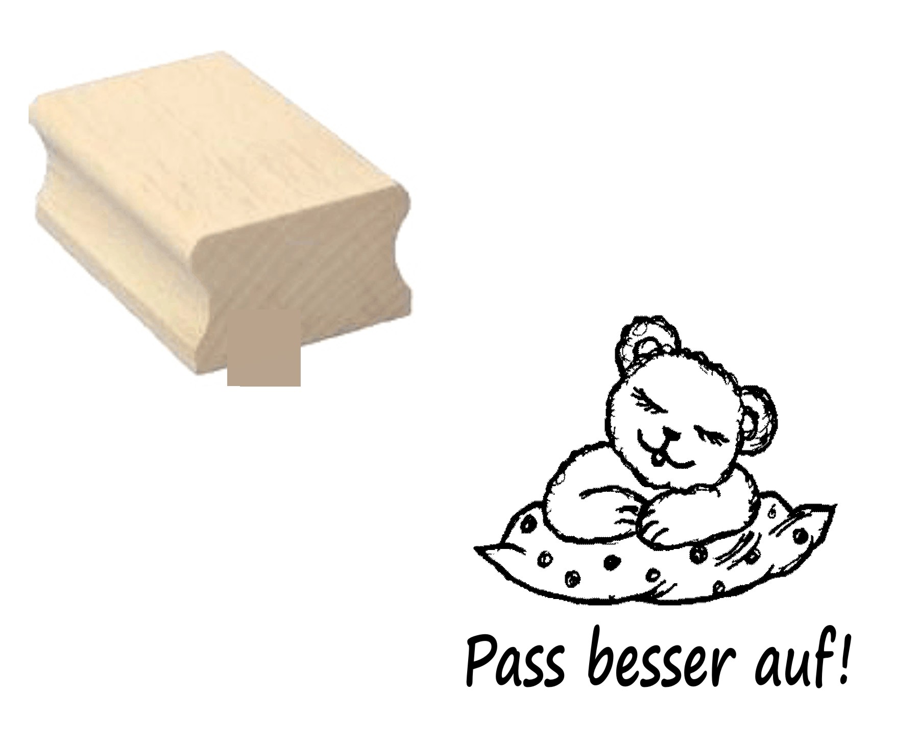 Lehrerstempel « Pass besser auf! »