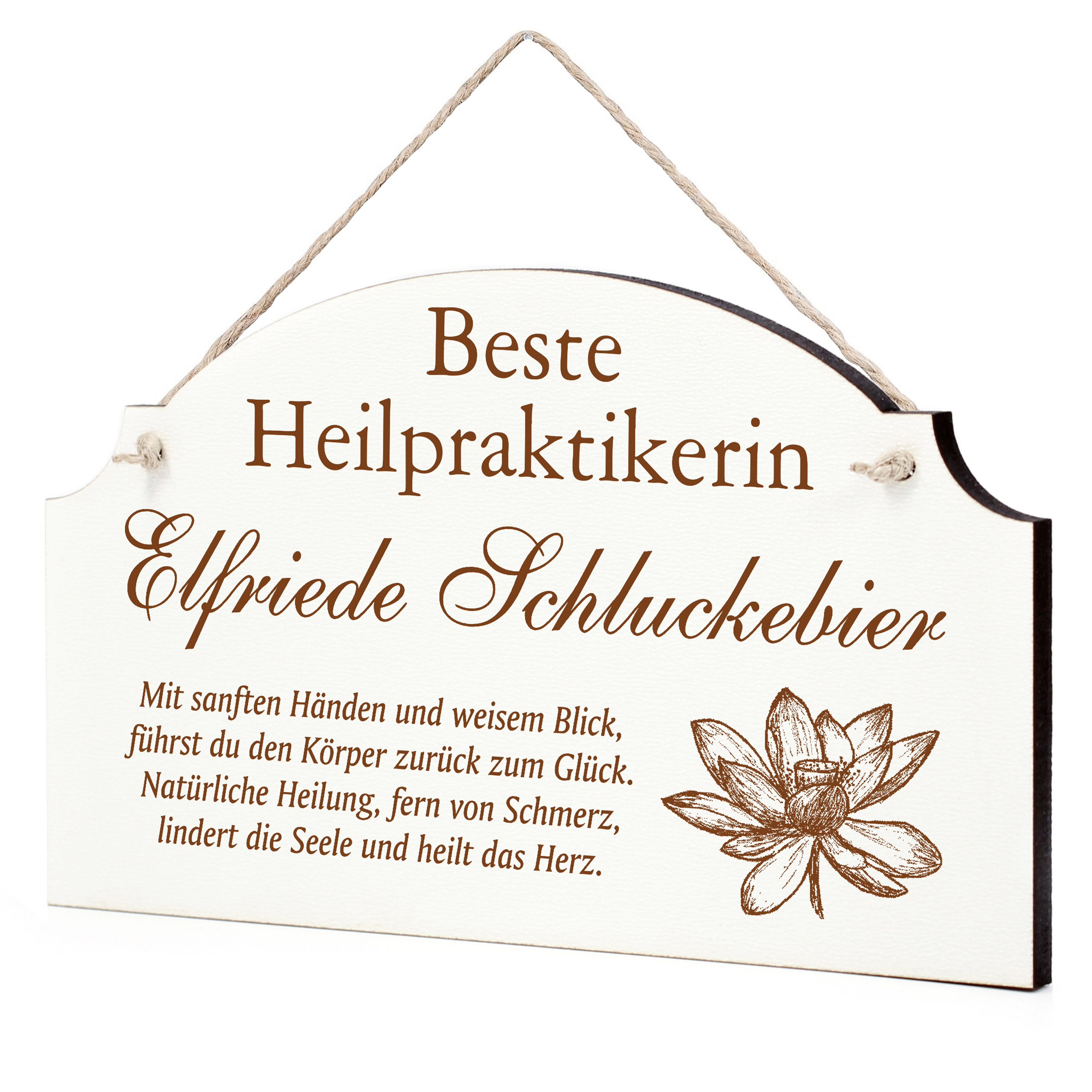 Schild Bester Heilpraktiker Beste Heilpraktikerin Geschenk - lustige Geschenke in 3 Größen zum Geburtstag