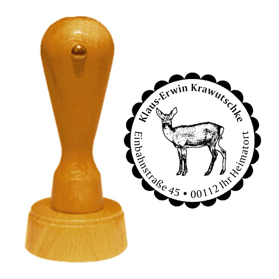 Adressenstempel « REH 02 » mit persönlichem Wunschtext