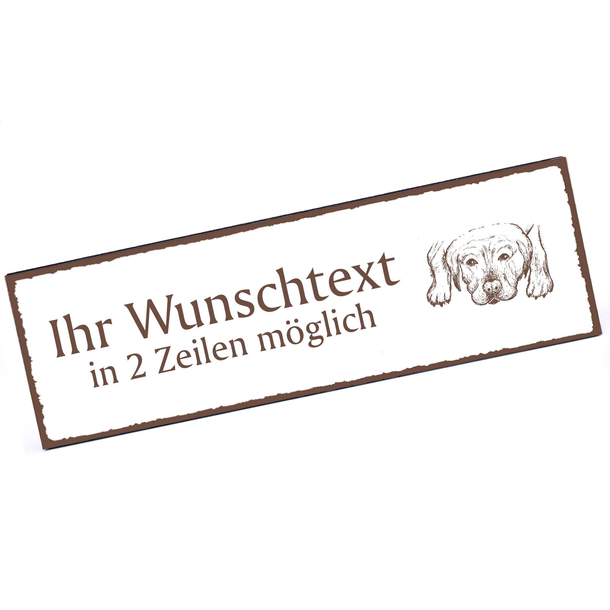 Türschild Labrador Retriever  Namensschild personalisiert mit Gravur - 150mm x 50mm - selbstklebend