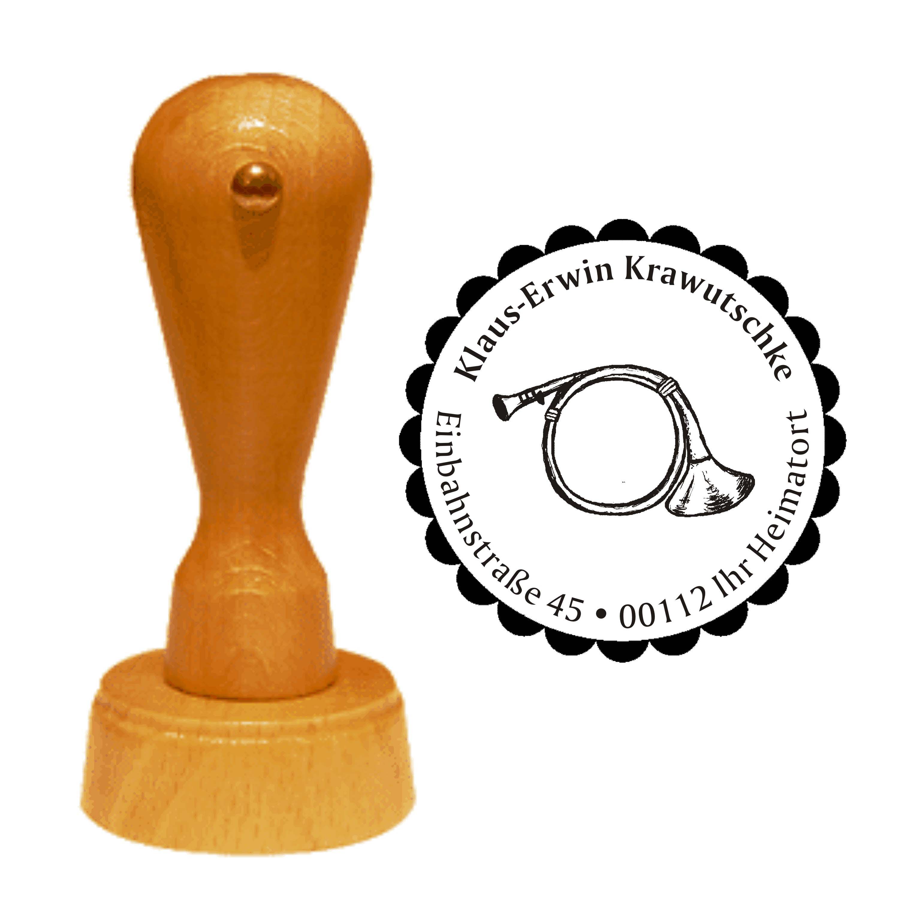 Adressenstempel « HORN 04 » Stempel Ø 40 mm