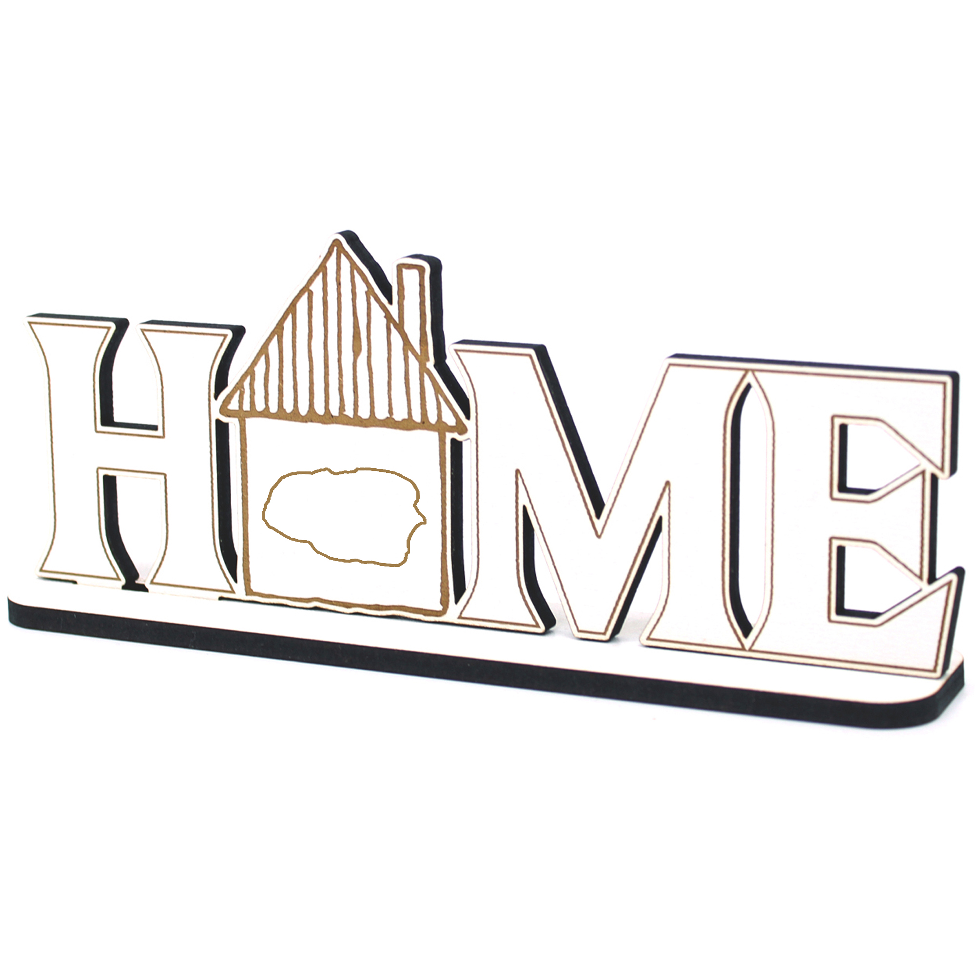 Deko Home Aufsteller Holz - Insel Föhr - 28x12 cm Holzdeko