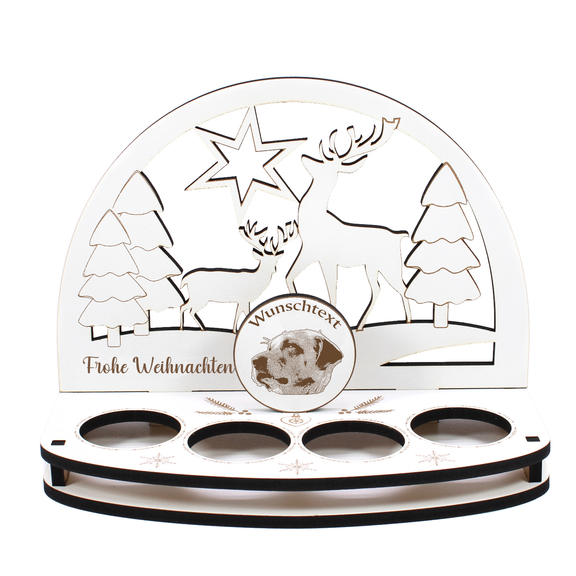 Deko Schwibbogen Anatolischer Hirtenhund  Teelichthalter personalisiert Weihnachten Weihnachtsdekora
