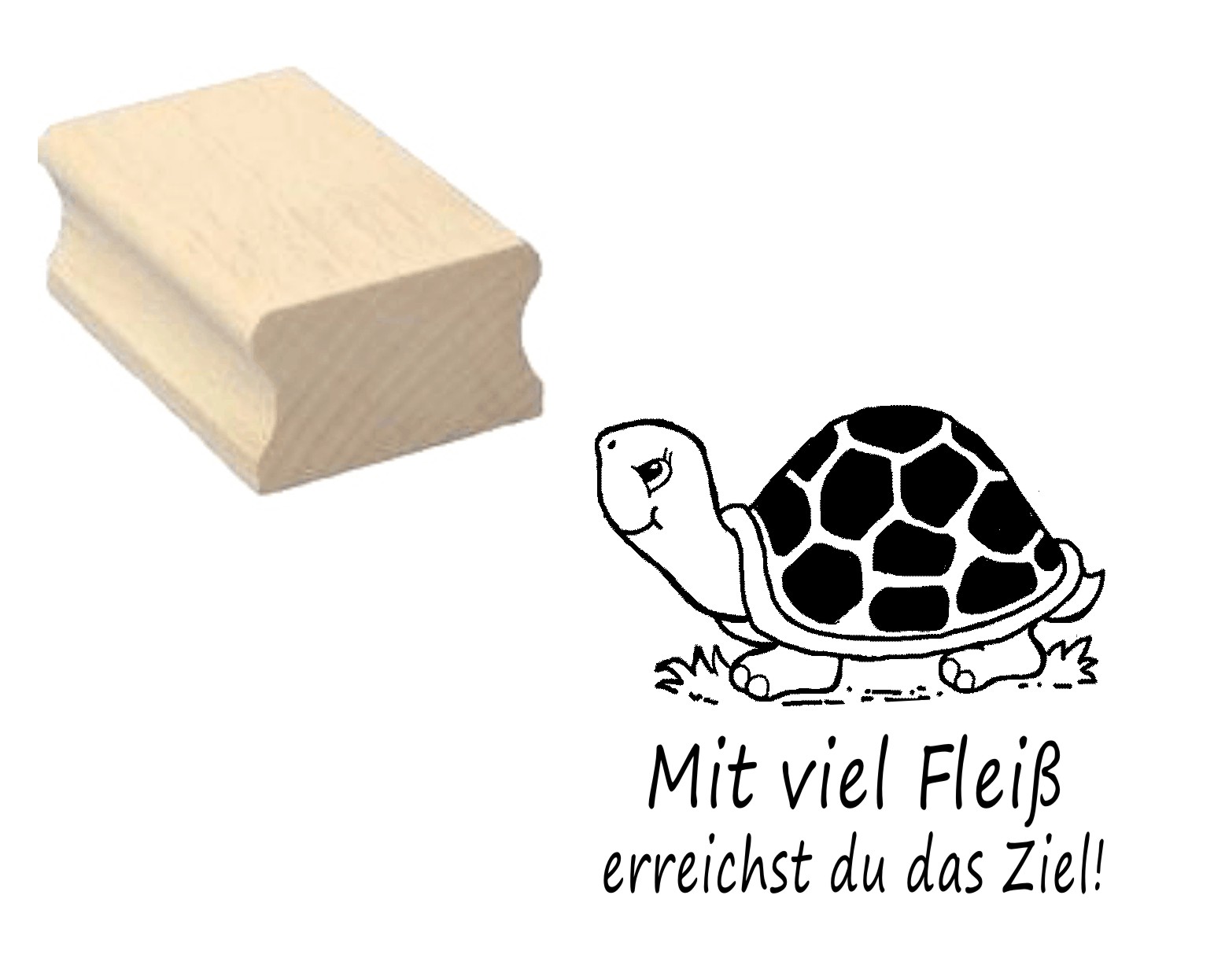 Lehrerstempel « Mit viel Fleiß erreichst du das Ziel! »