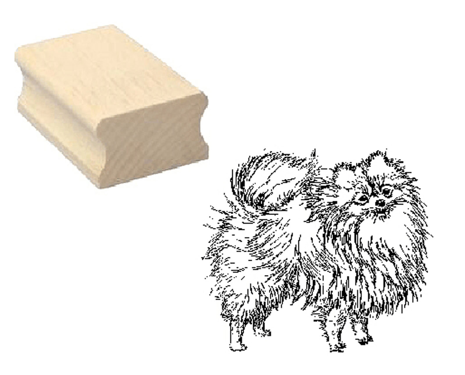 Motivstempel « ZWERGSPITZ » Hund