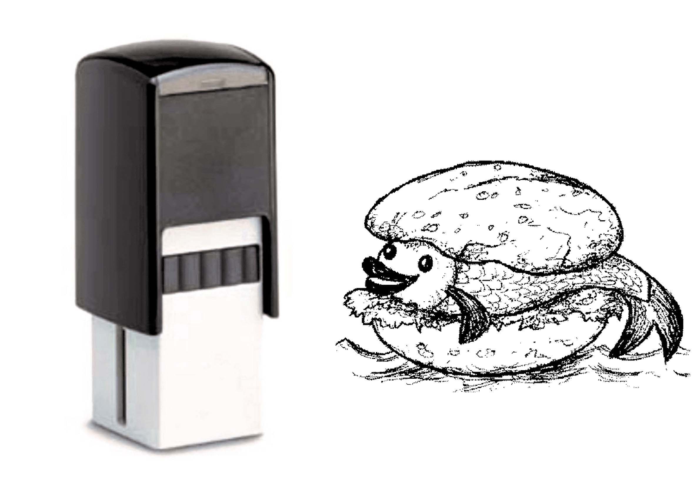 Bonuskartenstempel Fischbrötchen - 10 x 10 mm