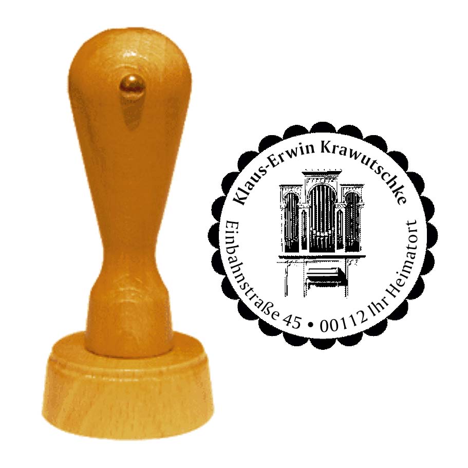 Adressenstempel « KIRCHENORGEL »