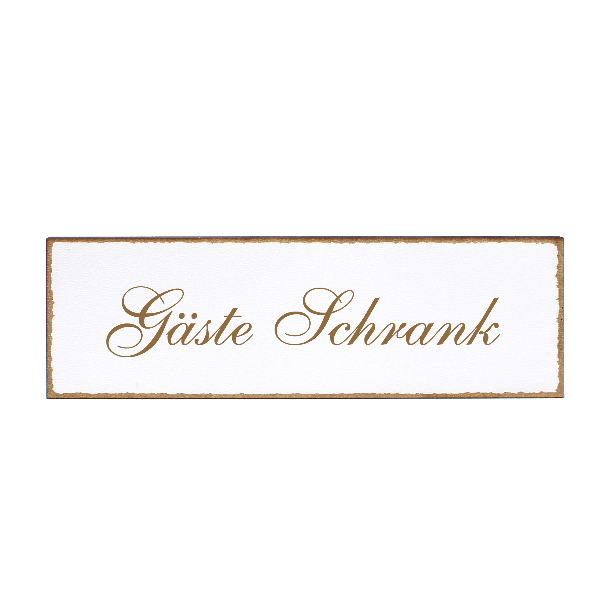 Deko Türschild - Gäste Schrank - Schild 150 x 50 mm - Schilder Türschilder