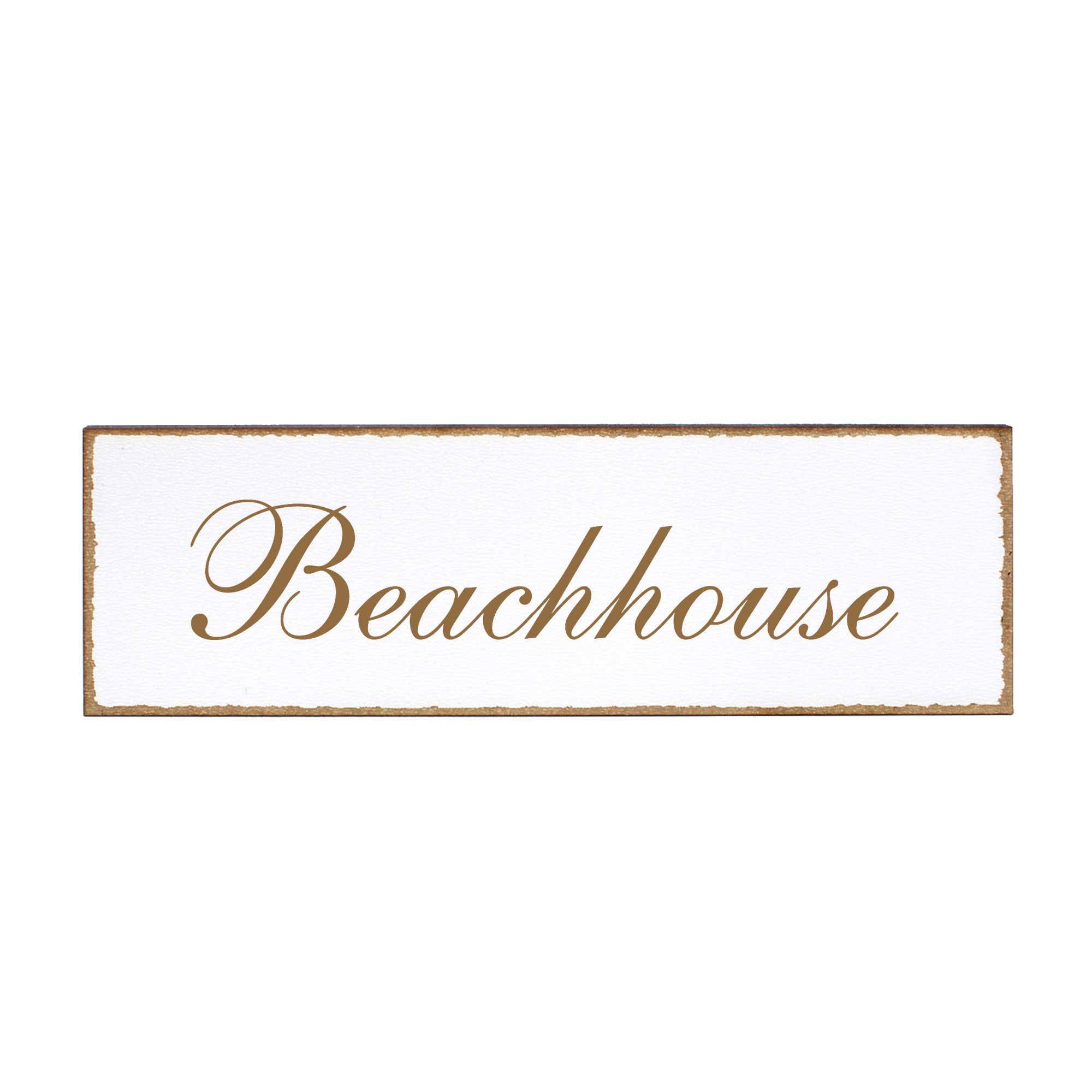 Deko Türschild - Beachhouse - Schild 150 x 50 mm - Schilder Türschilder