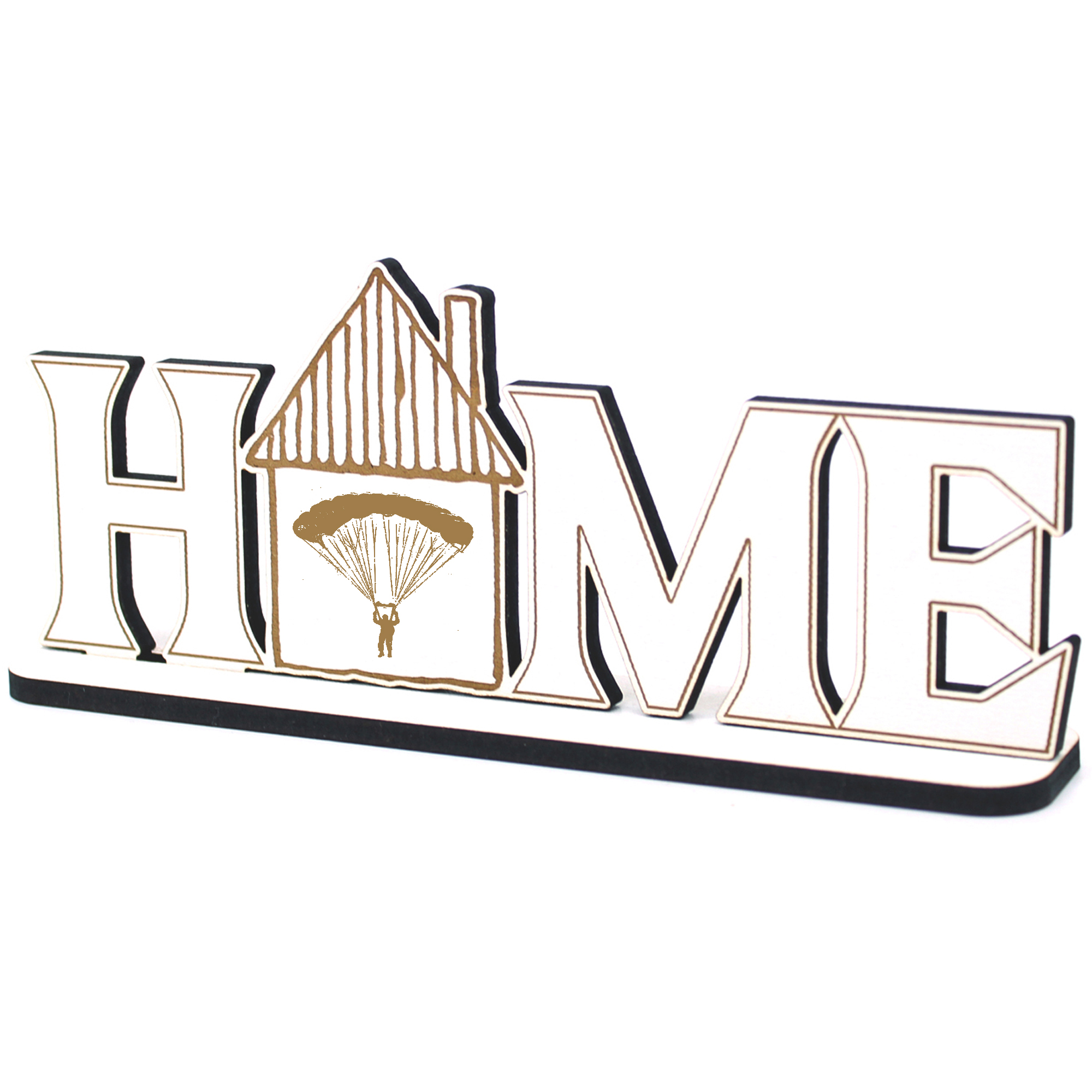 Deko Home Aufsteller Holz - Fallschirm - 28x12 cm Holzdeko