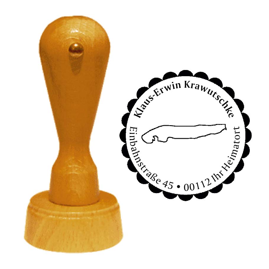 Adressenstempel « INSEL NORDERNEY » mit persönlichem Wunschtext