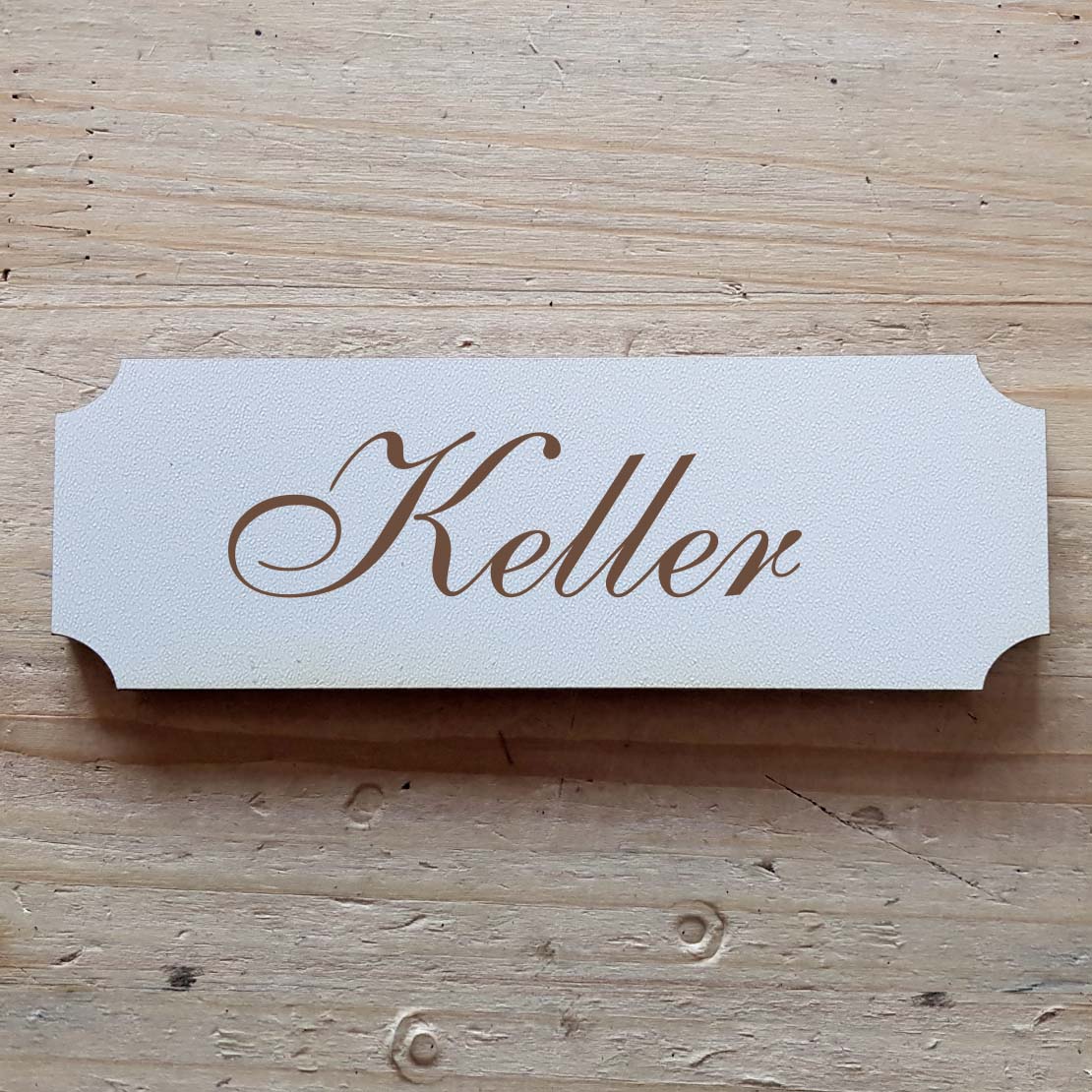 Selbstklebendes Schild « Keller »