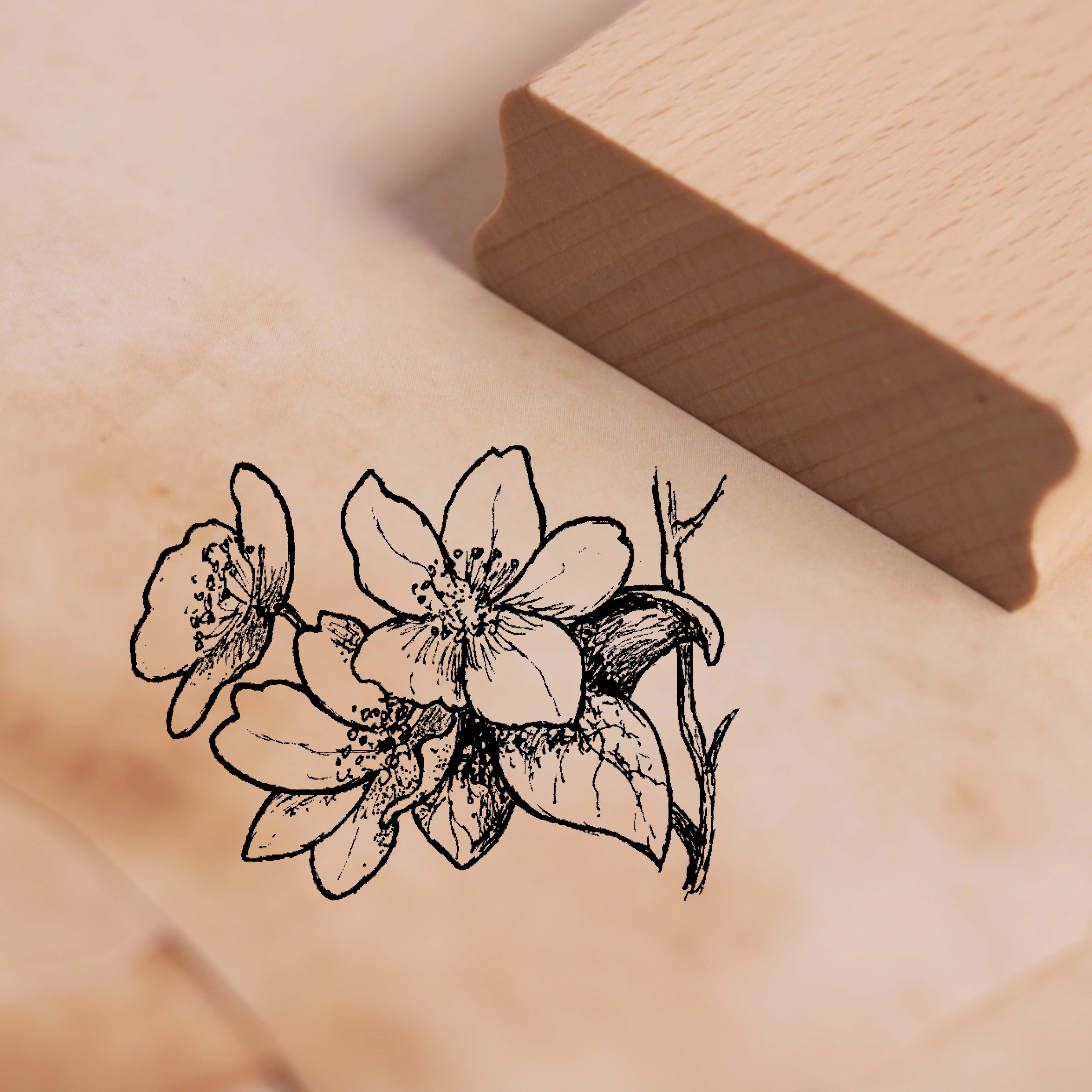 Motivstempel Jasmin Stempel 48mm x 36mm