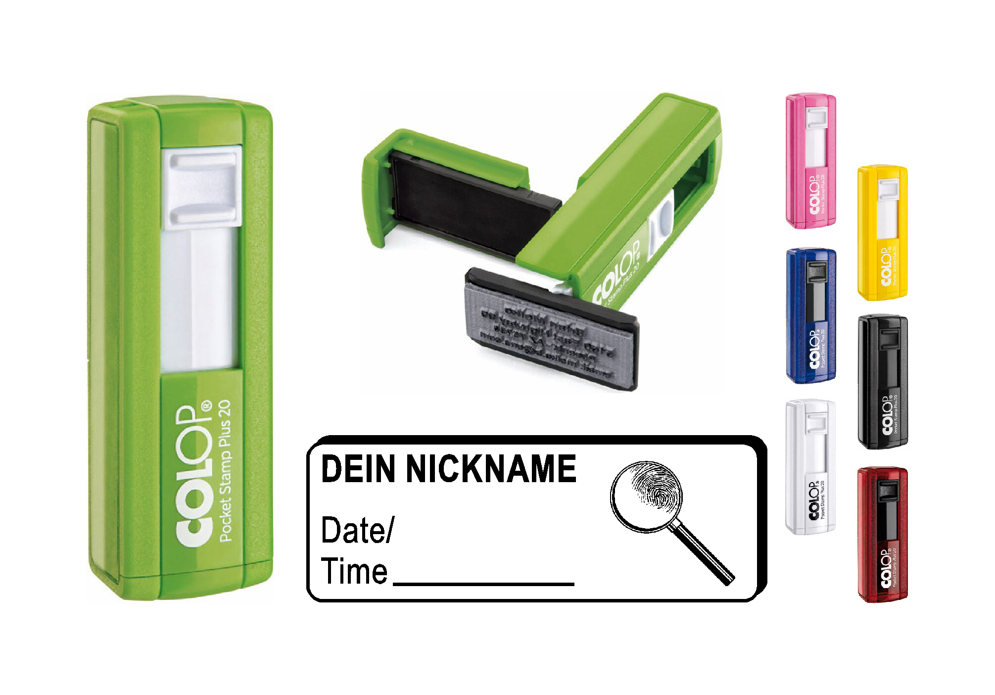 Geocachingstempel « Lupe »