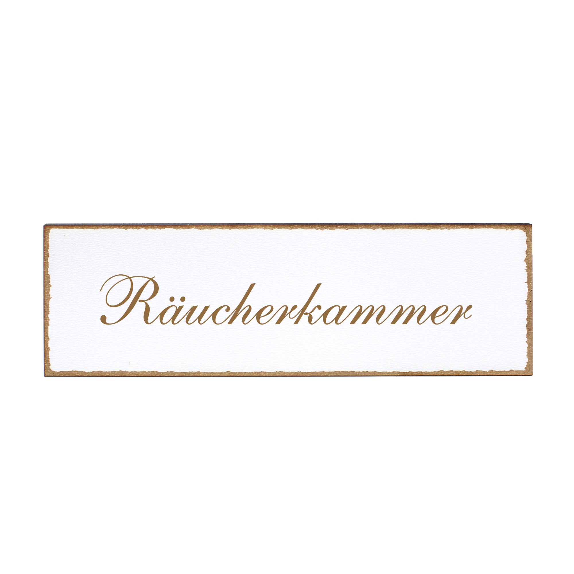 Deko Türschild - Räucherkammer - Schild 150 x 50 mm - Schilder Türschilder